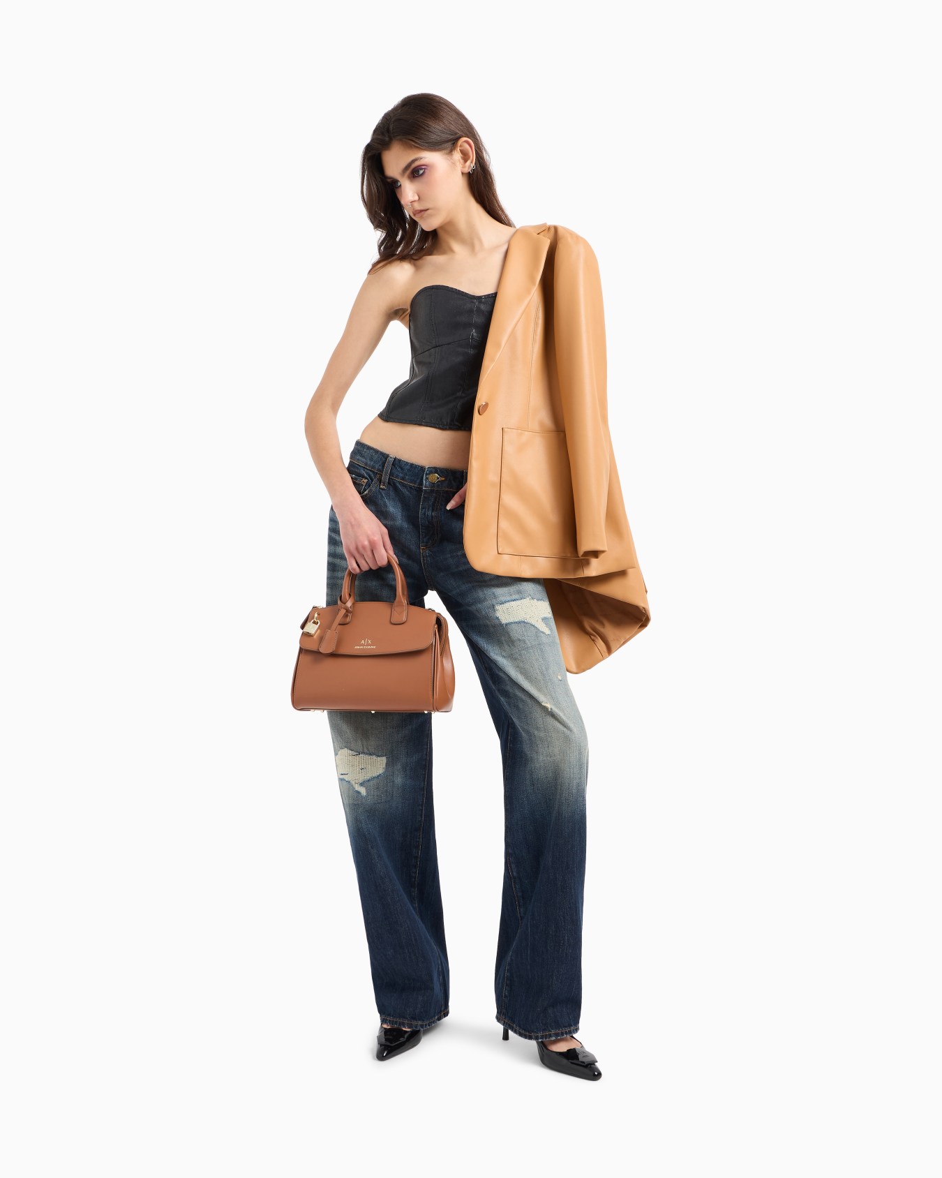 ASV Handbag Trunk with Padlock and Metal Details Slide 5