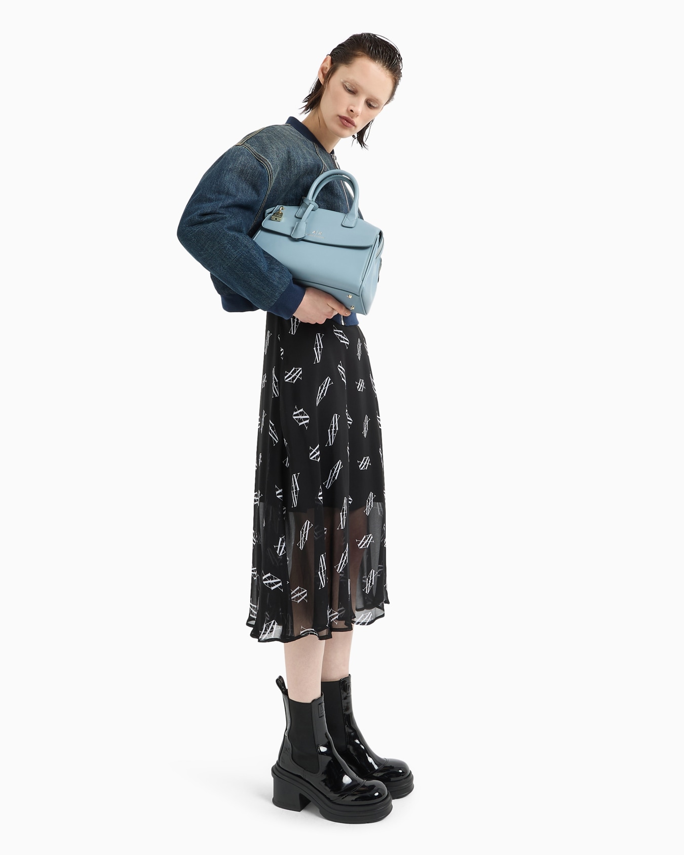 Sac à main avec cadenas ASV et détails en métal Diapositive 5