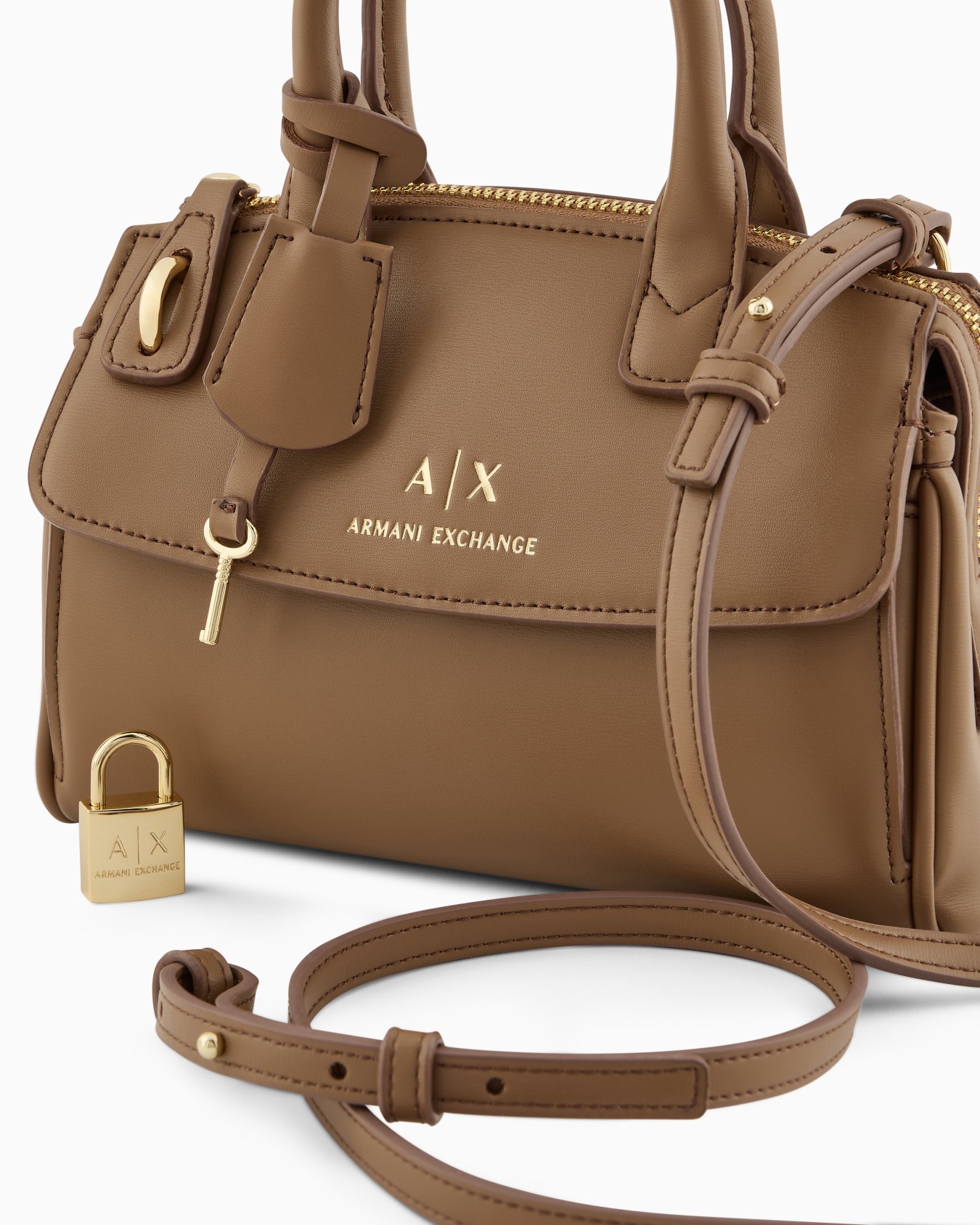 ASV Small Handbag with Padlock and Metal Details Slide 4