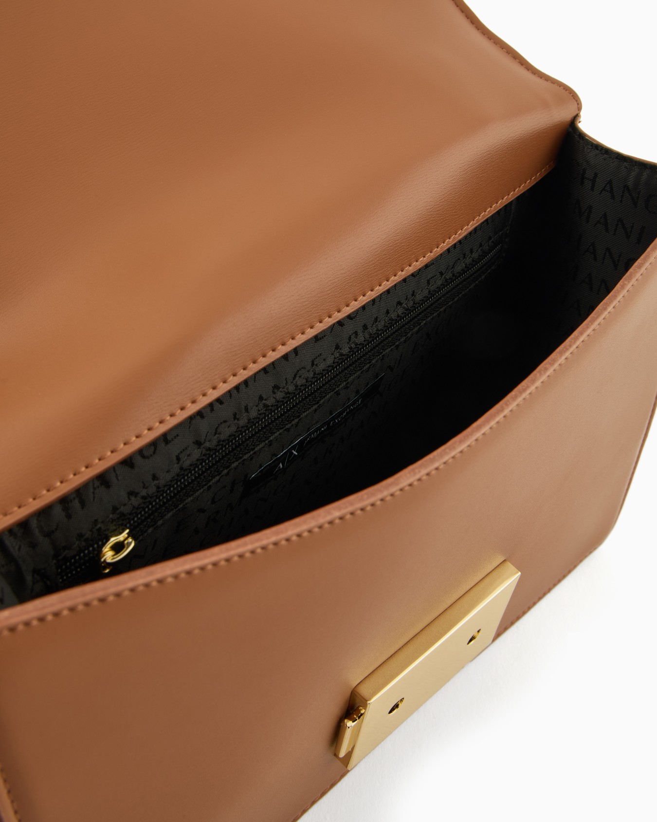 Borsa con logo e tracolla in catena Slide 3