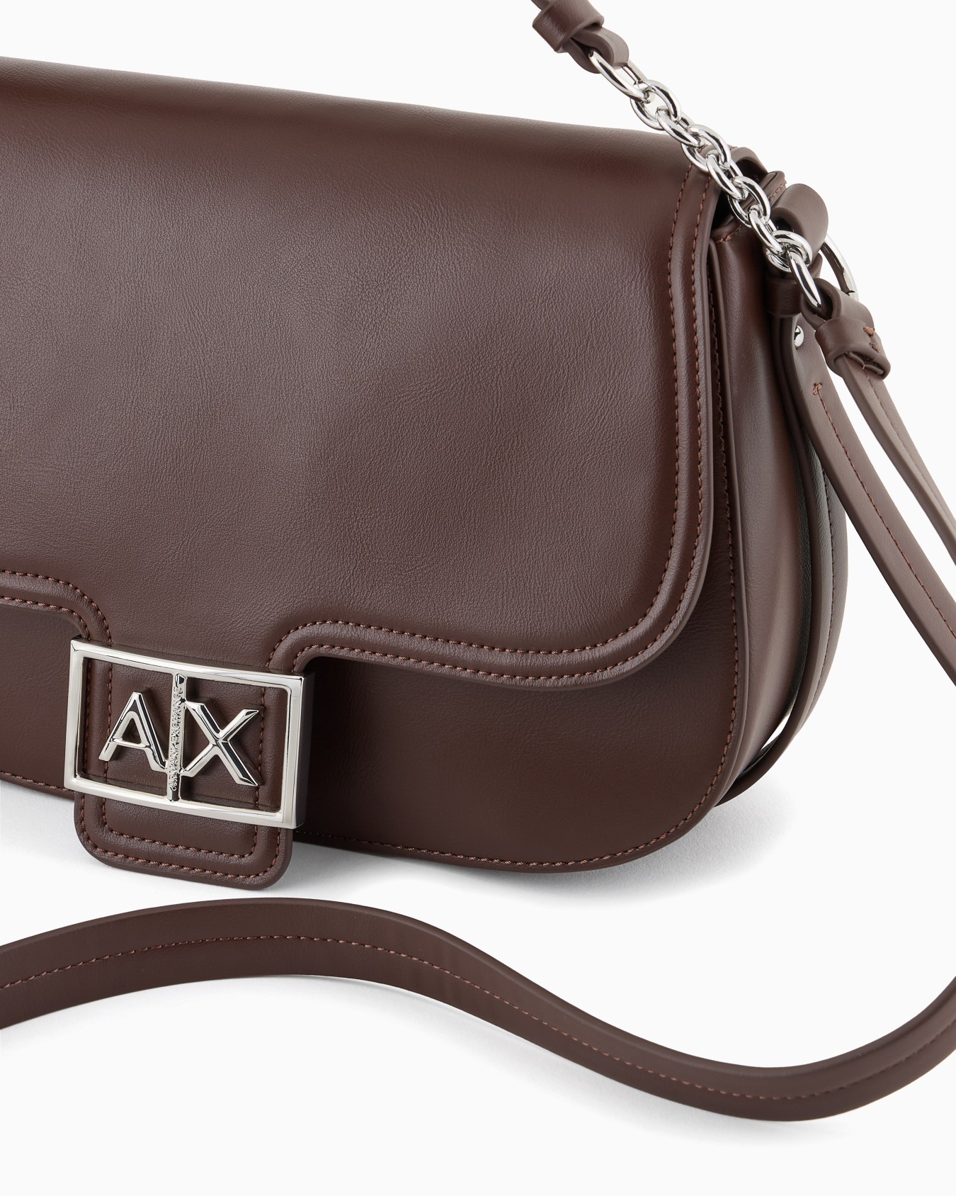 Rounded shoulder bag with monogram logo Slide 4