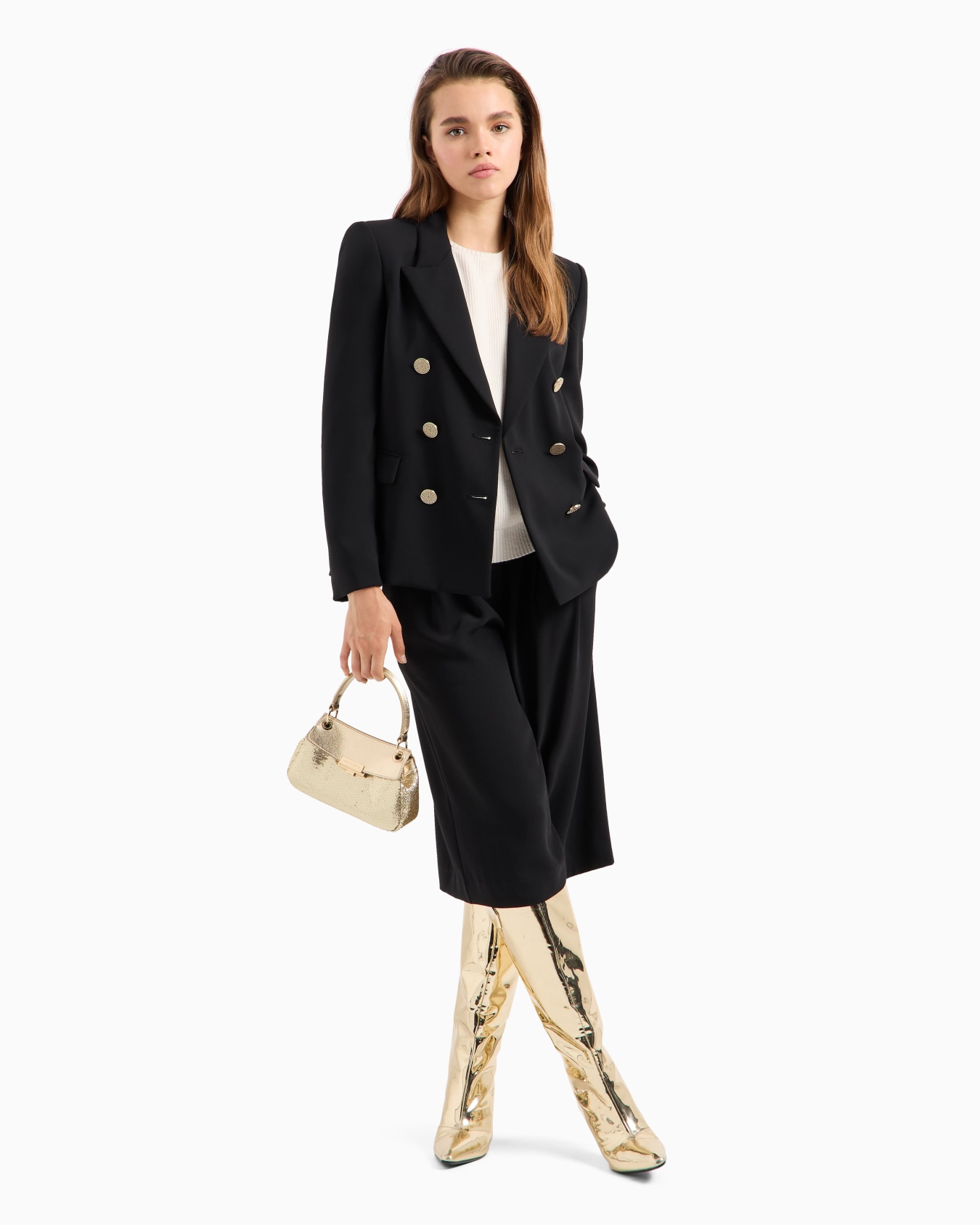 Bolso bandolera cubierto de lentejuelas con detalles metálicos Diapositiva 5
