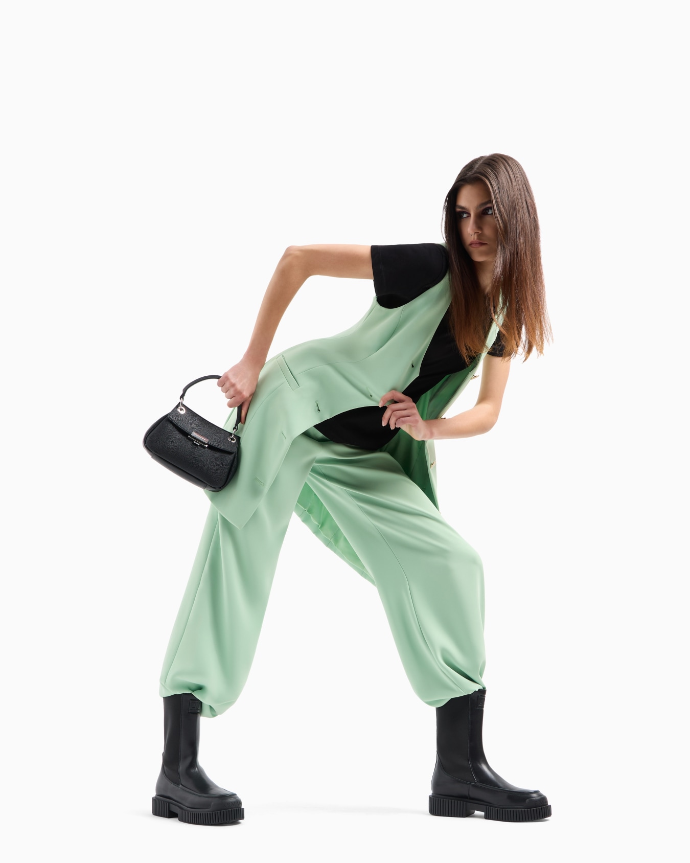 Sequined shoulder bag with metallic details Diapositiva 5