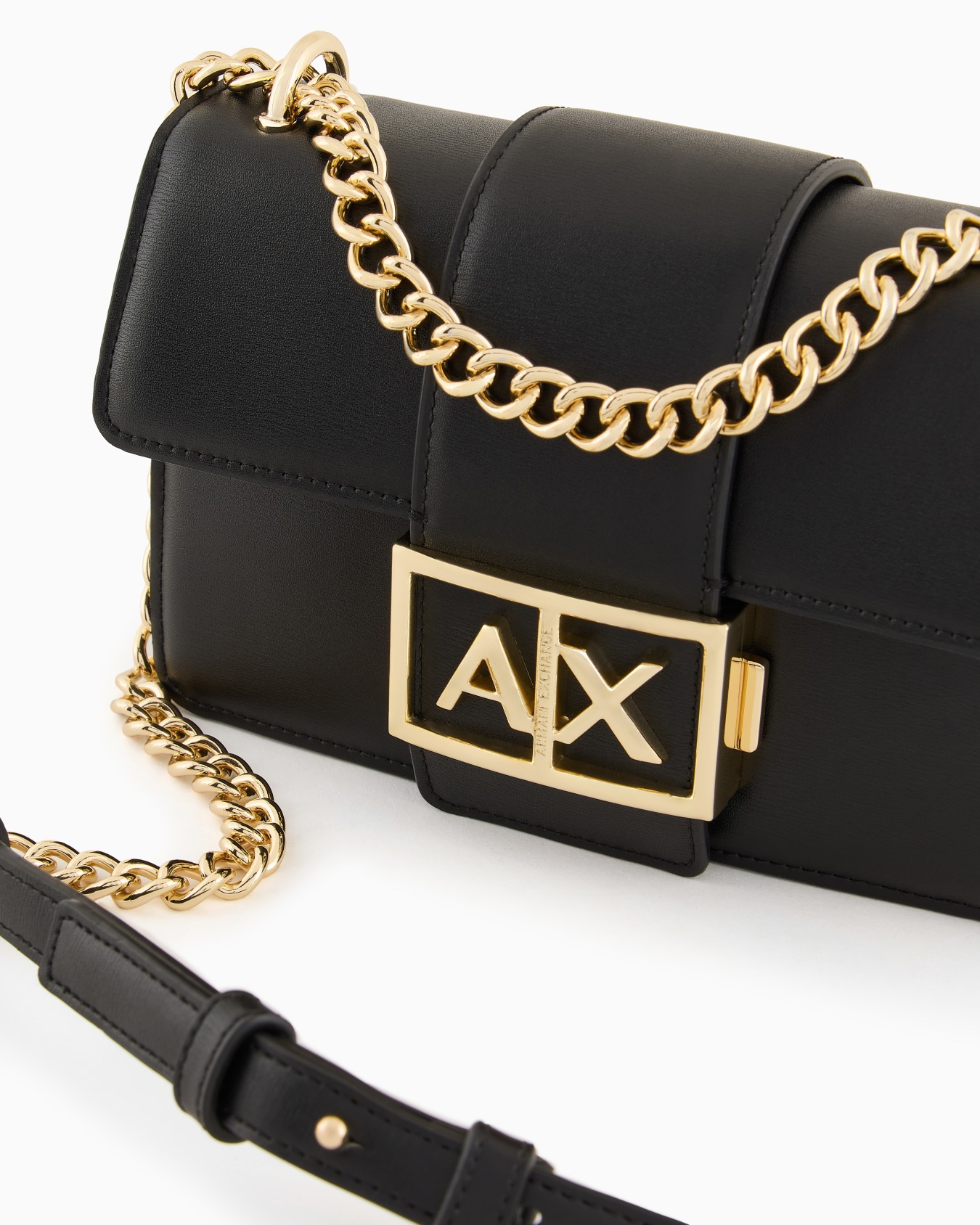 ASV Small Logo Shoulder Bag with Chain Strap Slide 4