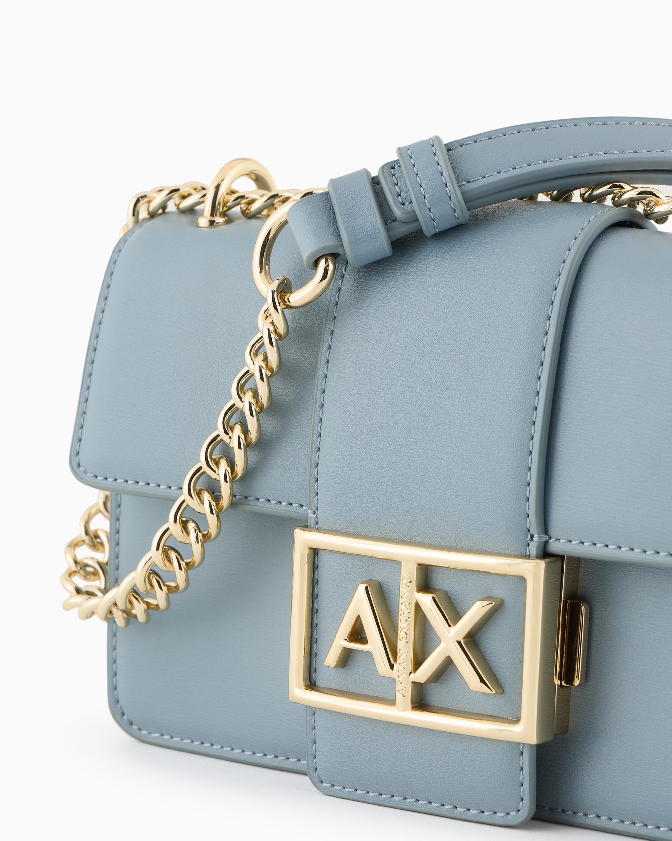 ASV Small Logo Shoulder Bag with Chain Strap Slide 4