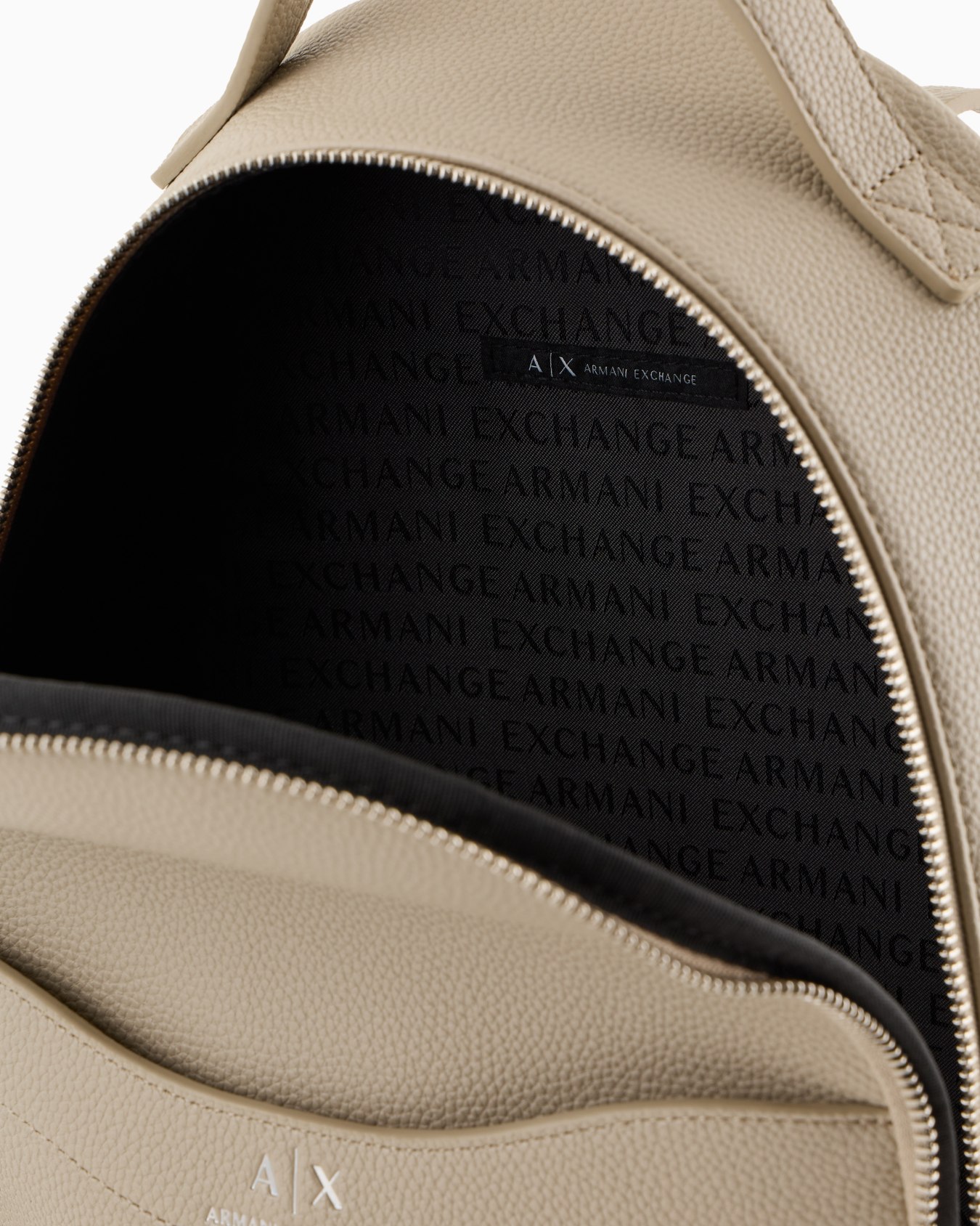 Garnet material backpack with small logo Slide 3