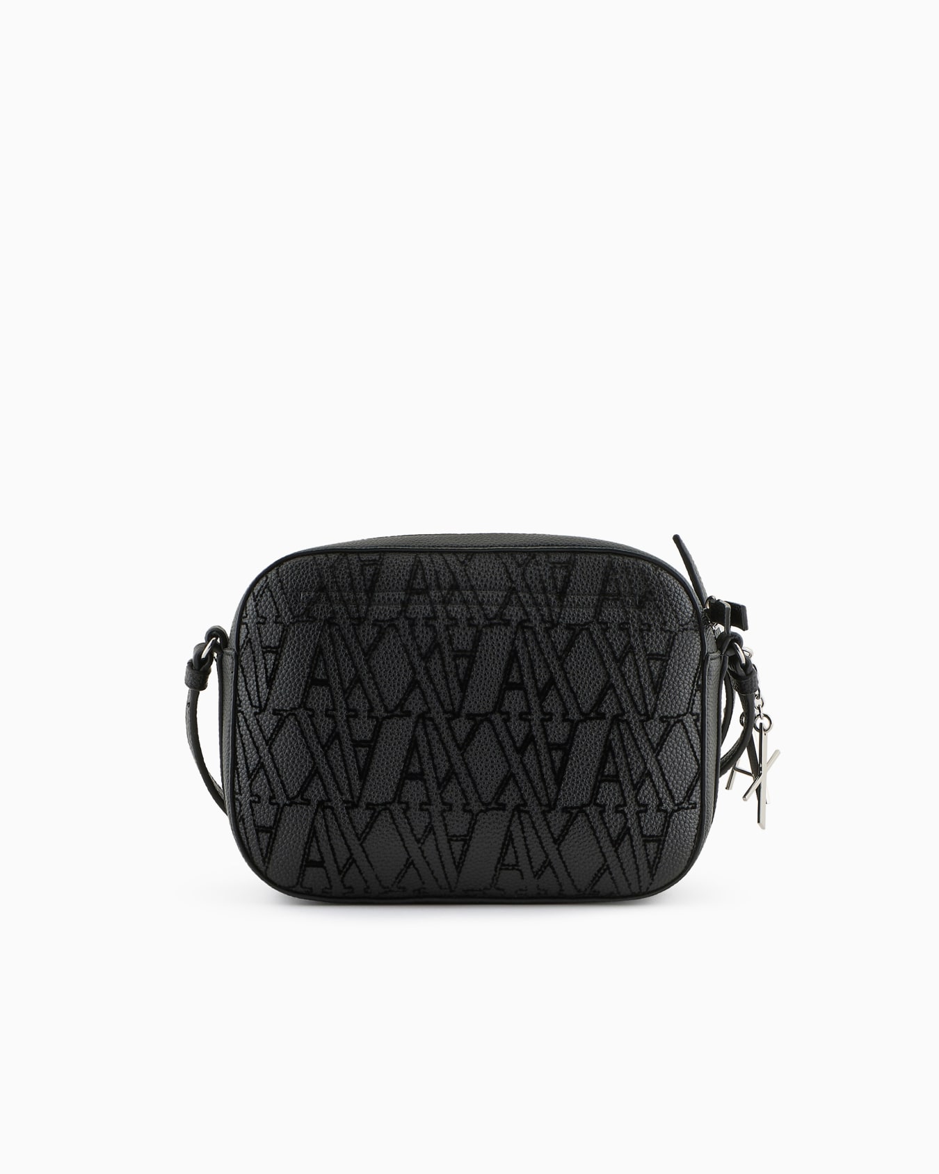 Crossbody bag with flocked monogram Slide 2