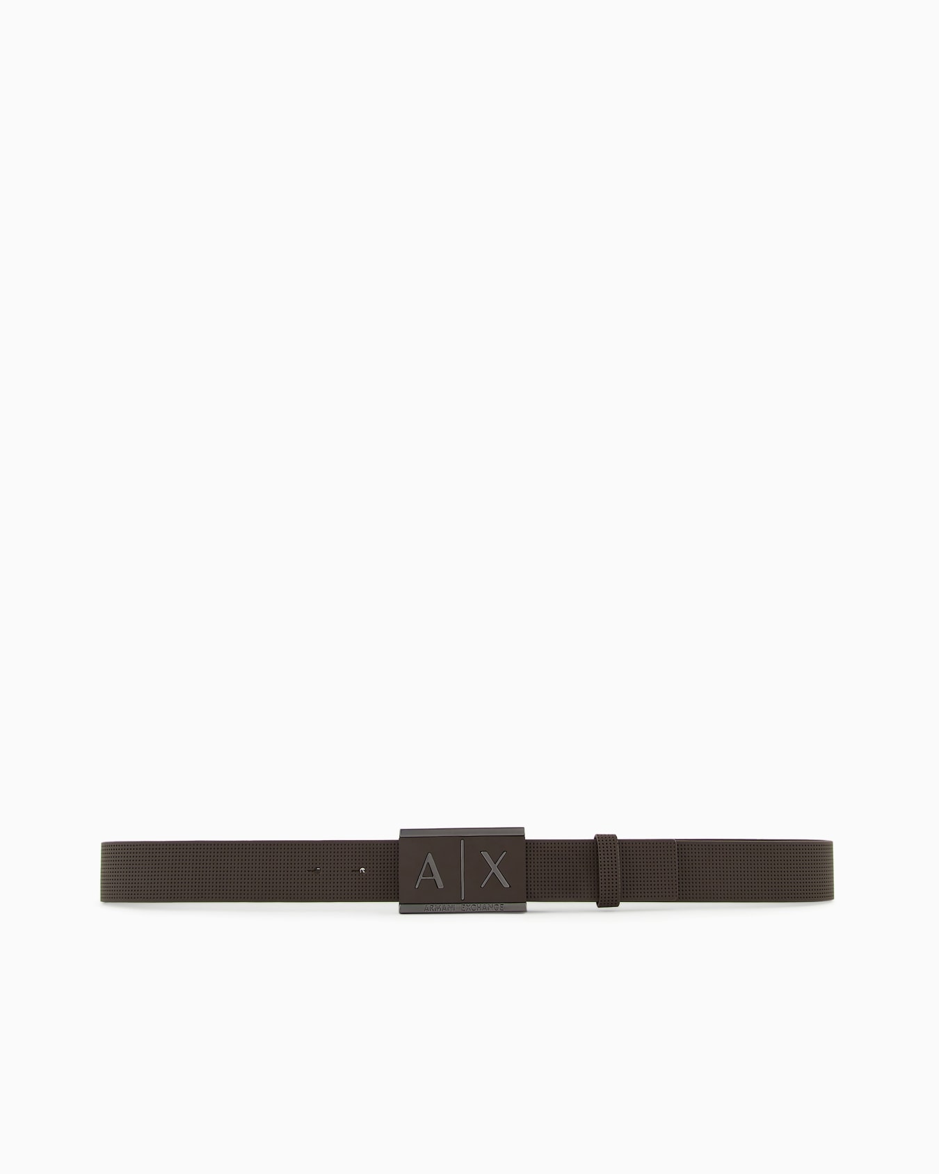 Leather belt with rectangular buckle Slide 2