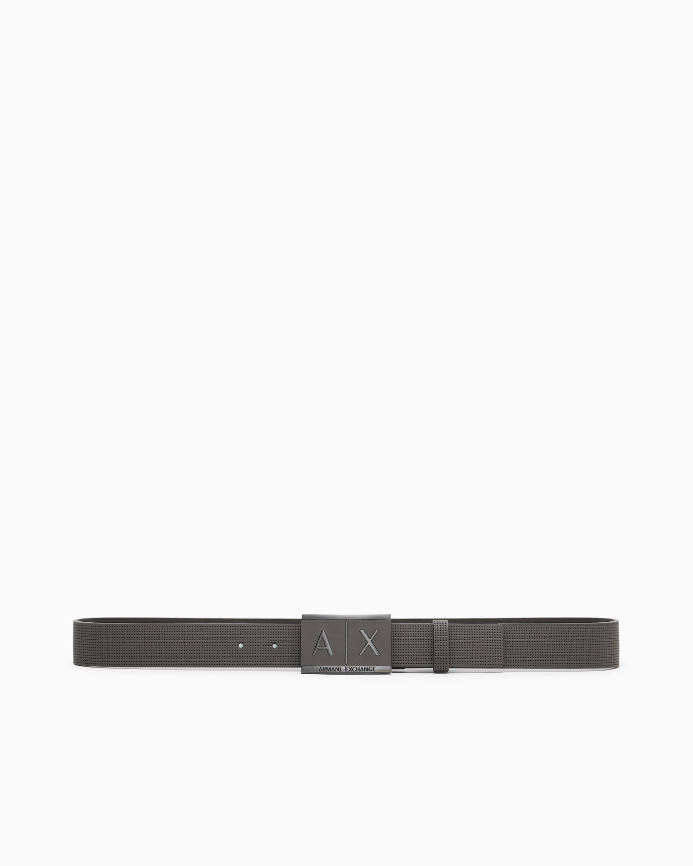 Leather belt with rectangular buckle Slide 2