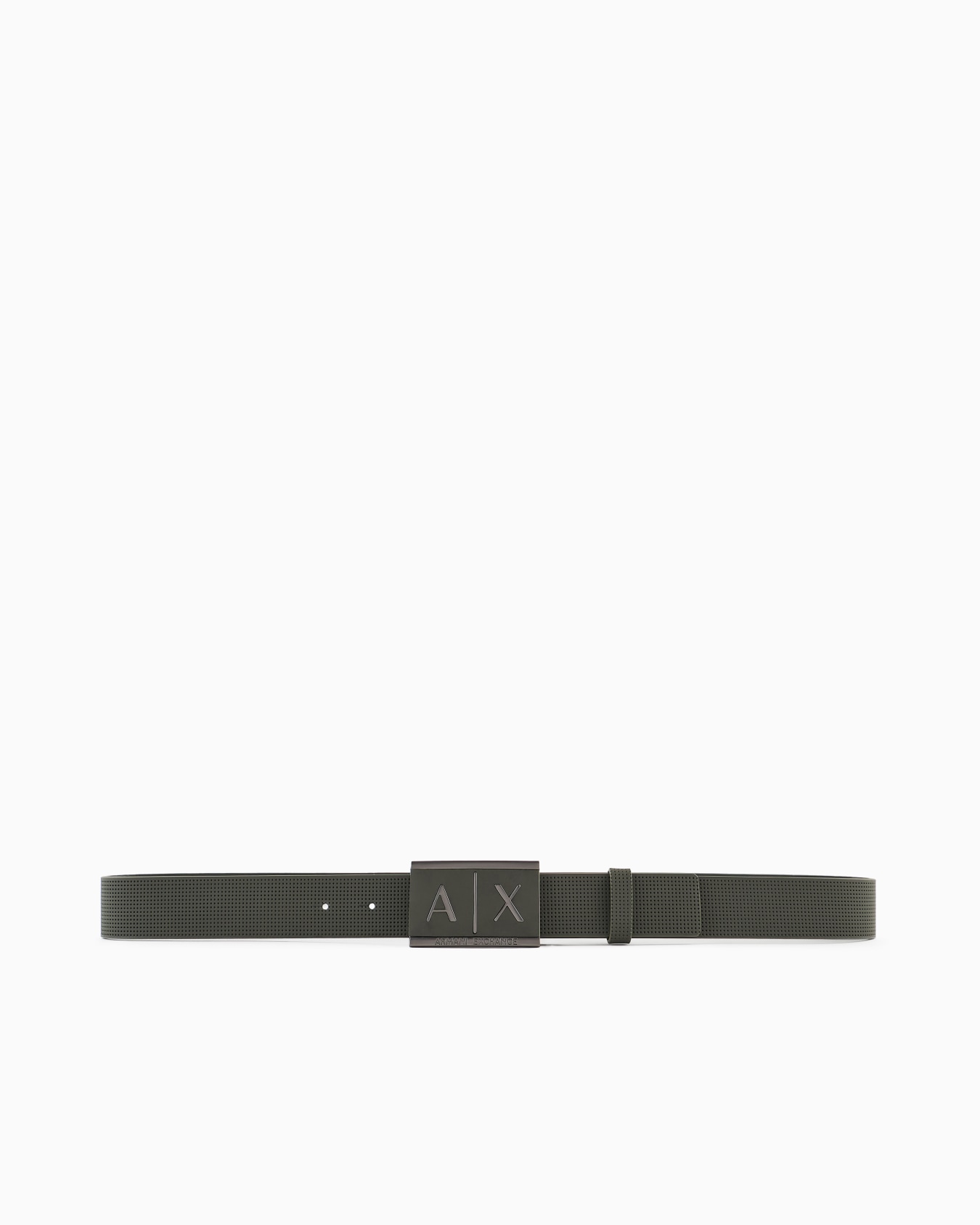 Leather belt with rectangular buckle Diapositiva 2