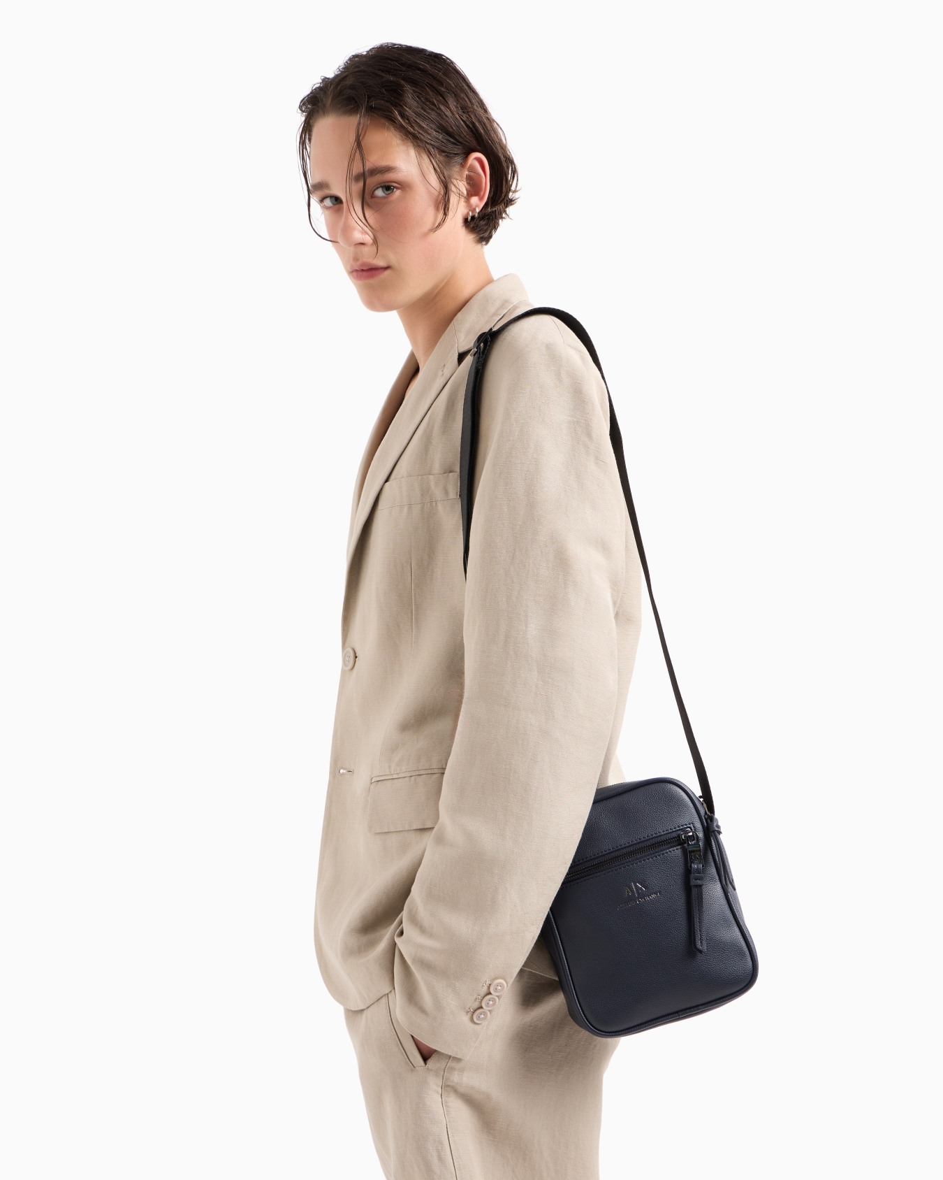 Crossbody bag with logo Slide 3