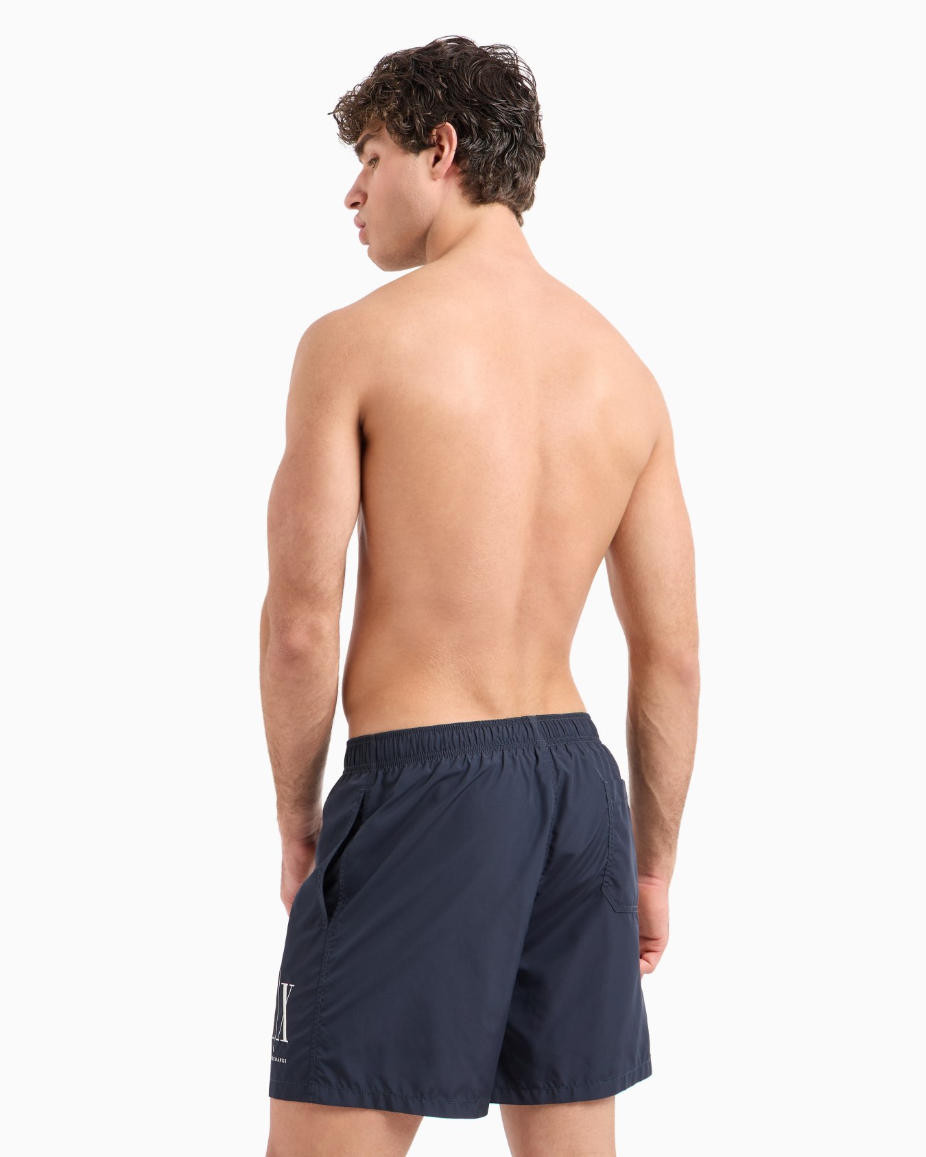 Bañador de tejido con logo Diapositiva 2