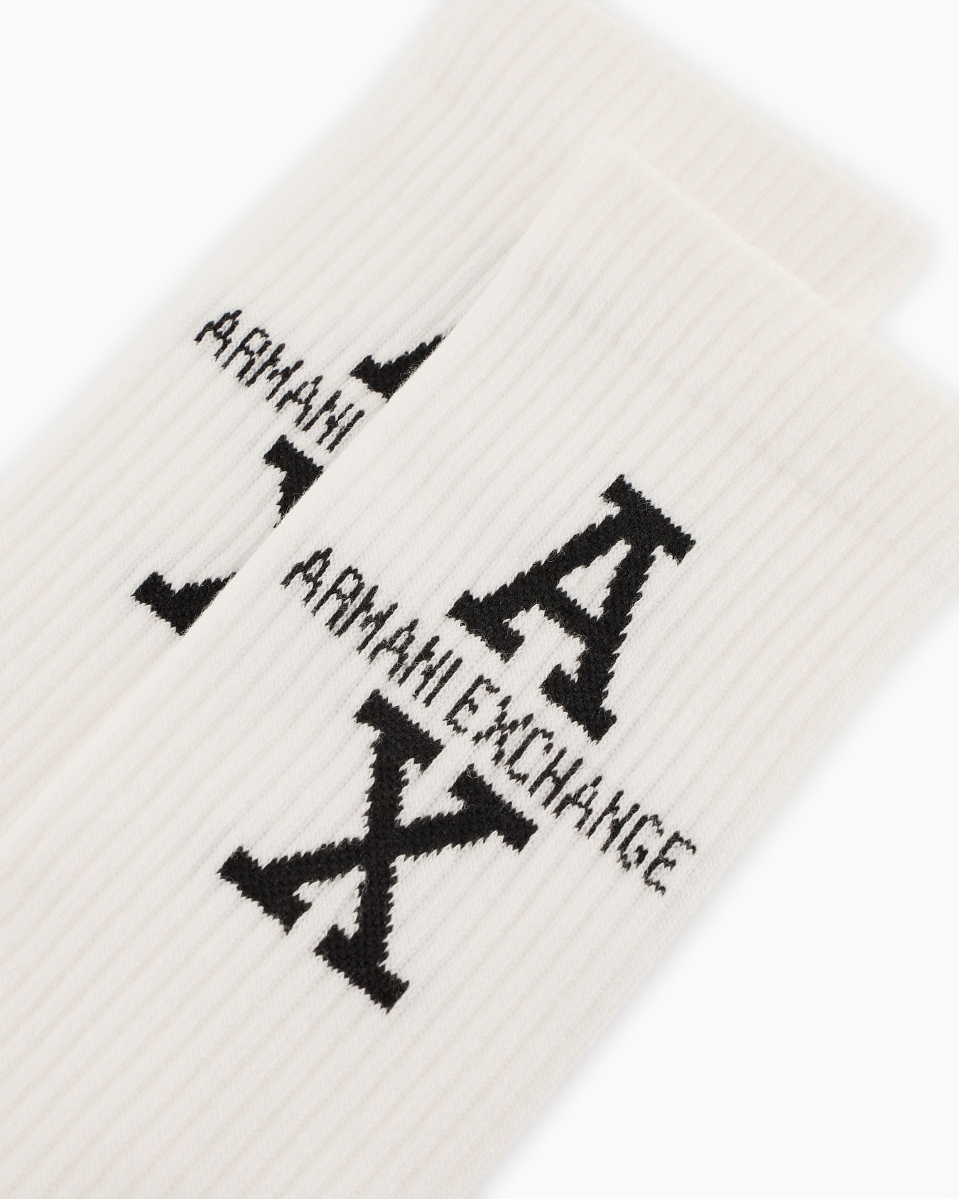 Cotton ribbed socks with logo Slide 1