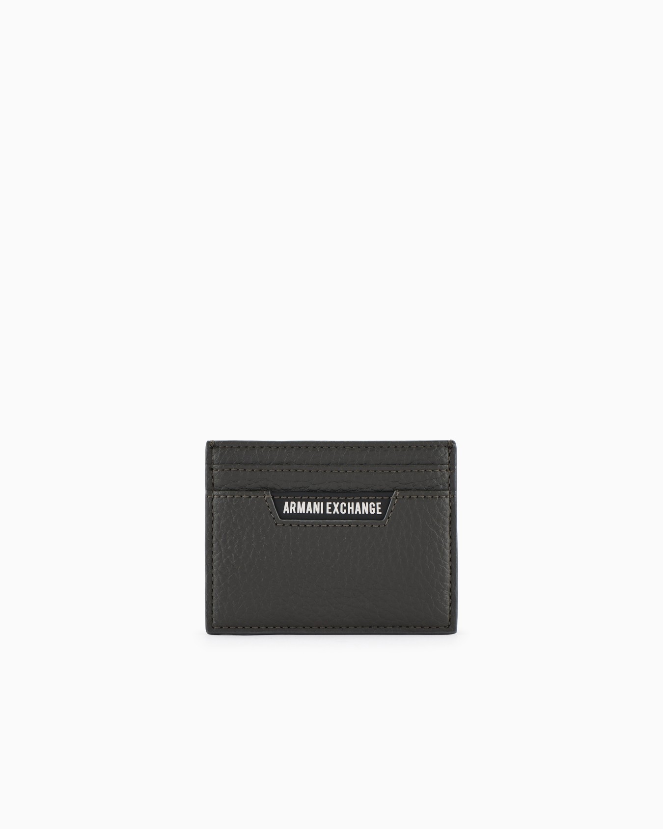 Card holder with logo plate in recycled ASV material Slide 0