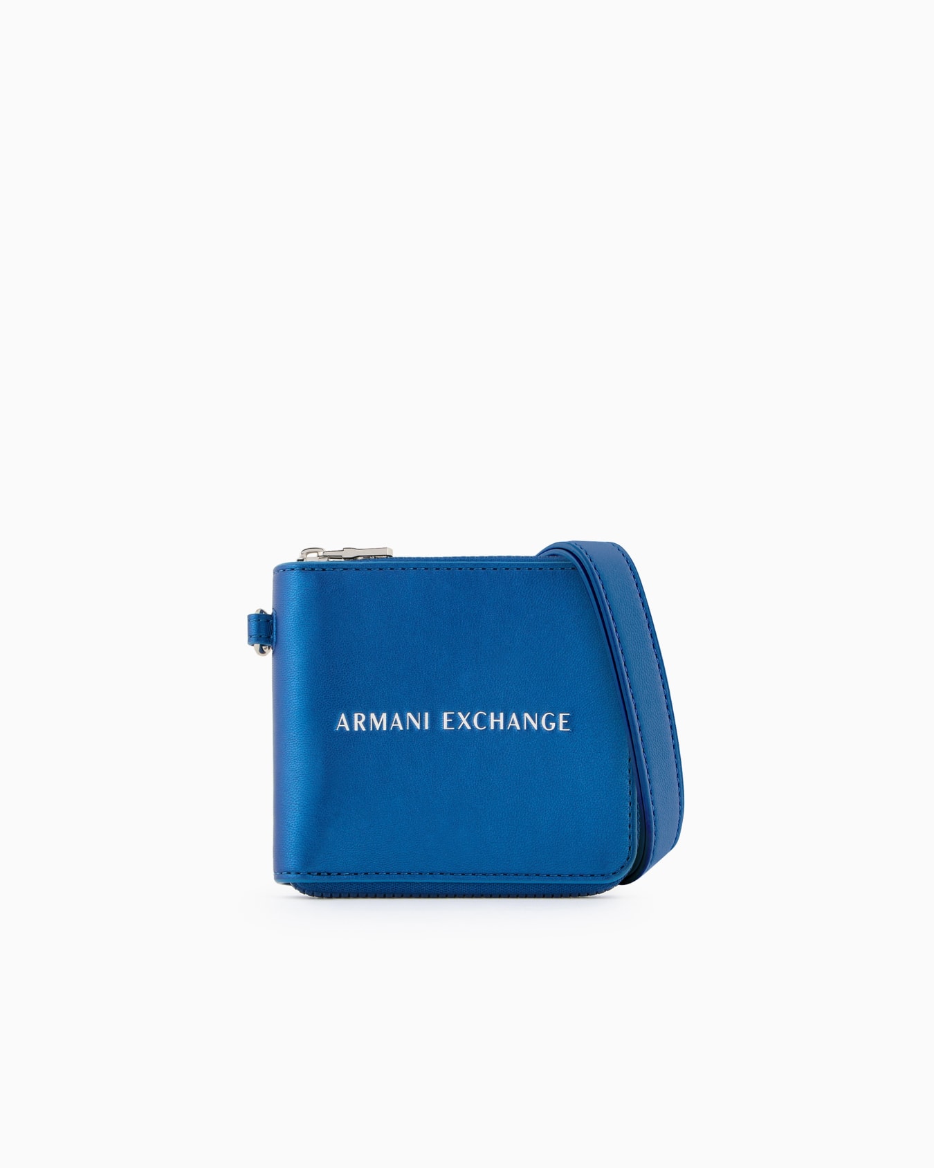 AXロゴ　ストラップ付き二つ折り財布 スライドする 0