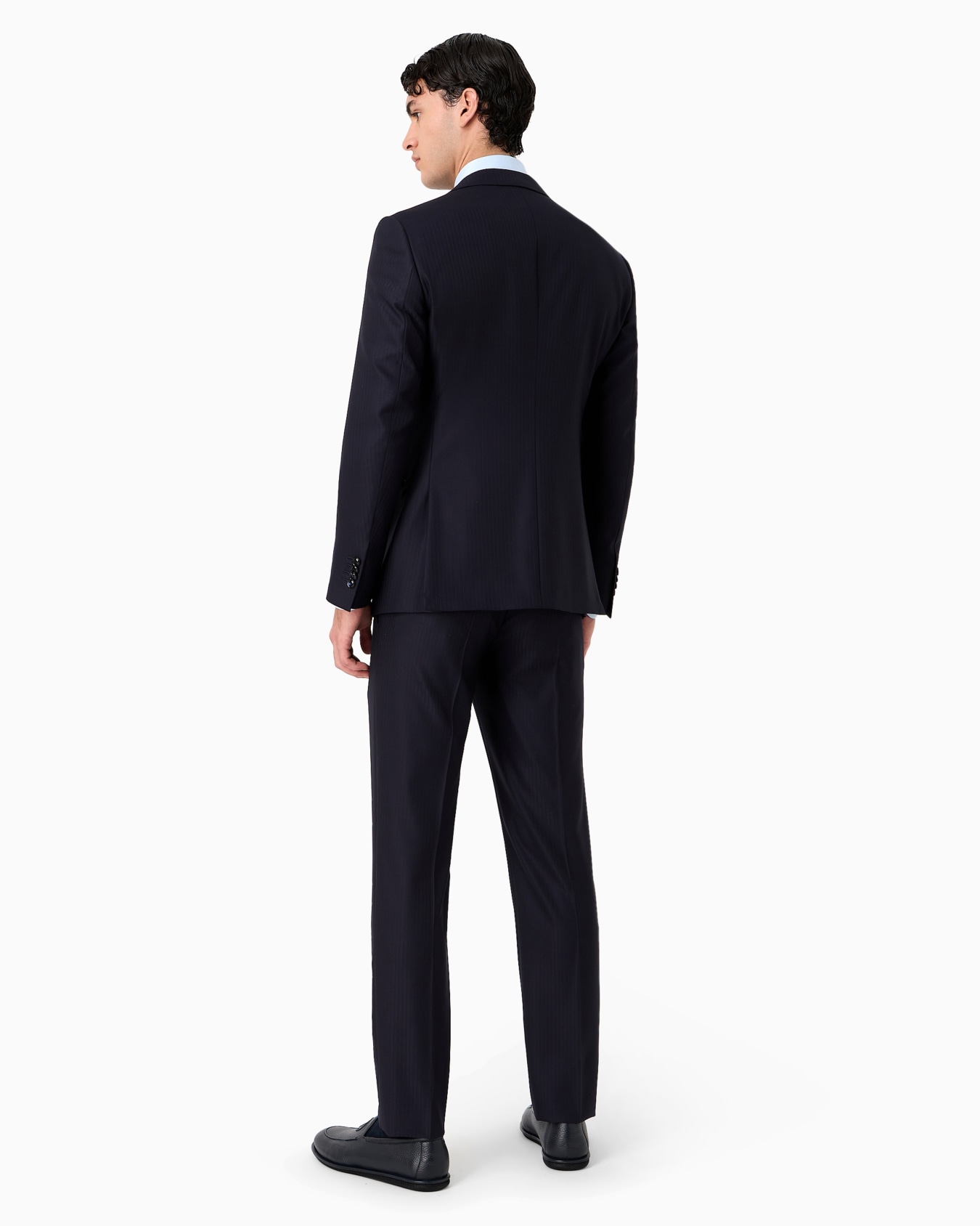 Manhattan Line single-breasted suit in pinstripe virgin wool Slide 2
