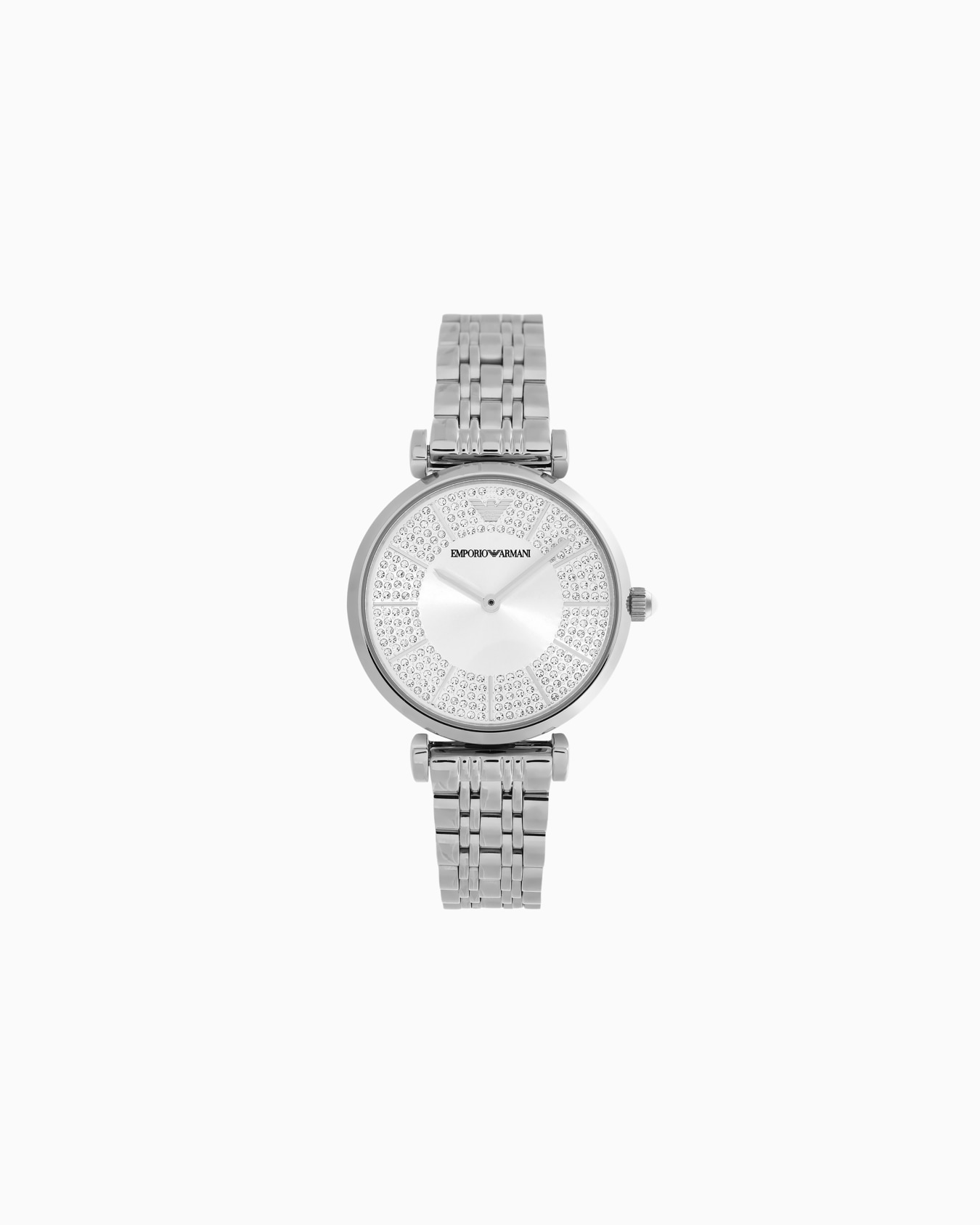 Two-Hand Stainless Steel Watch Slide 0