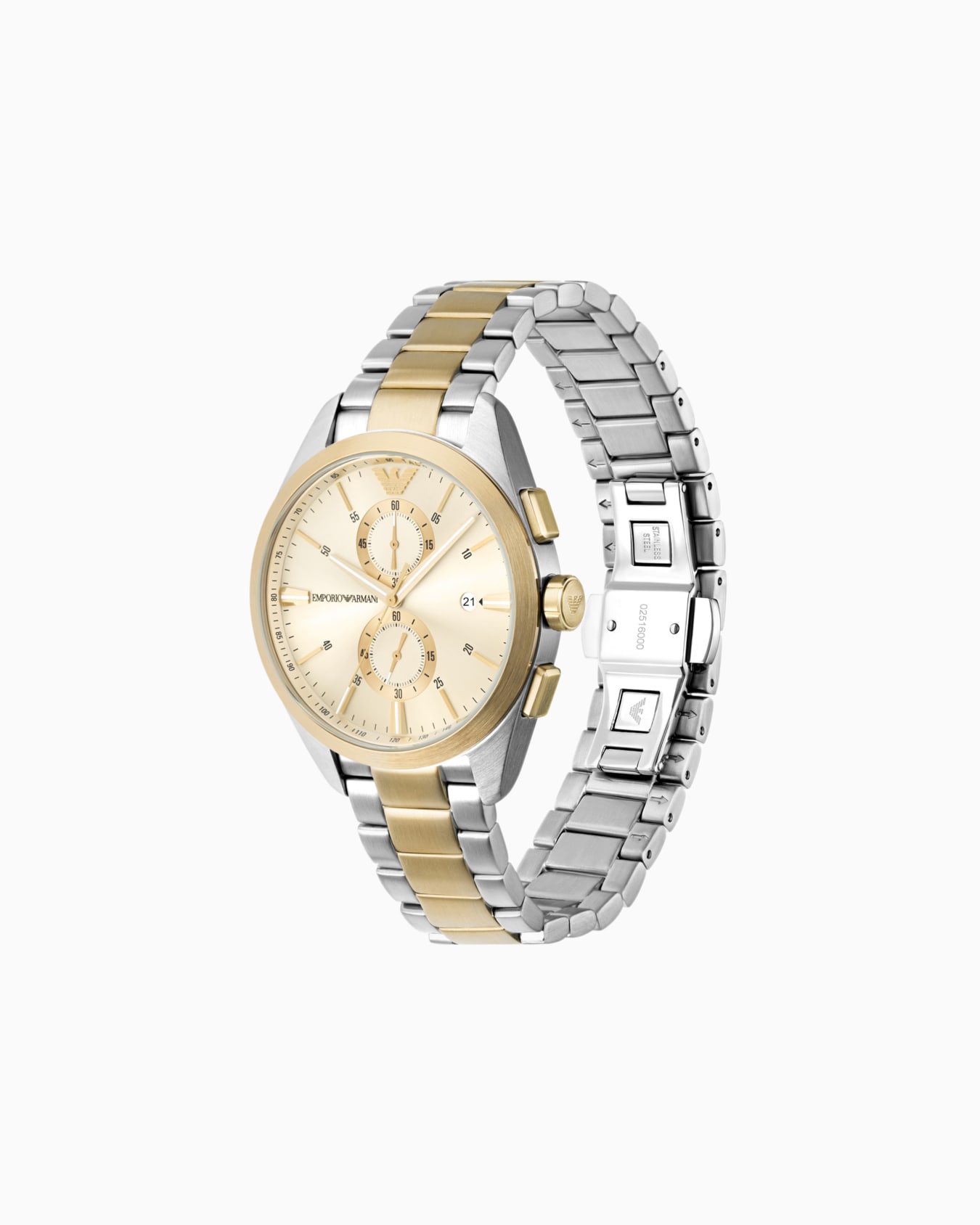  Chronograph Two-Tone Stainless Steel Watch Slide 1