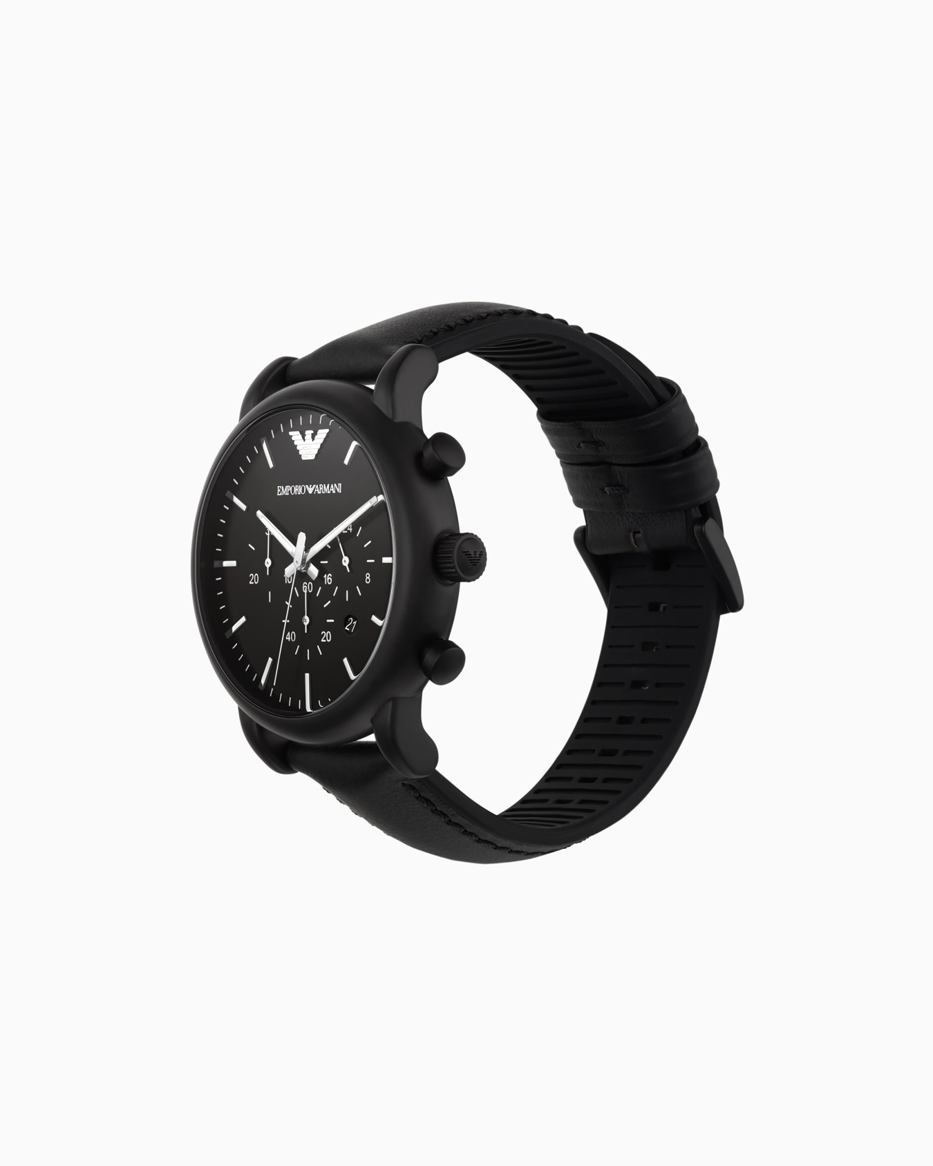 Men's Chronograph Leather Watch Slide 1