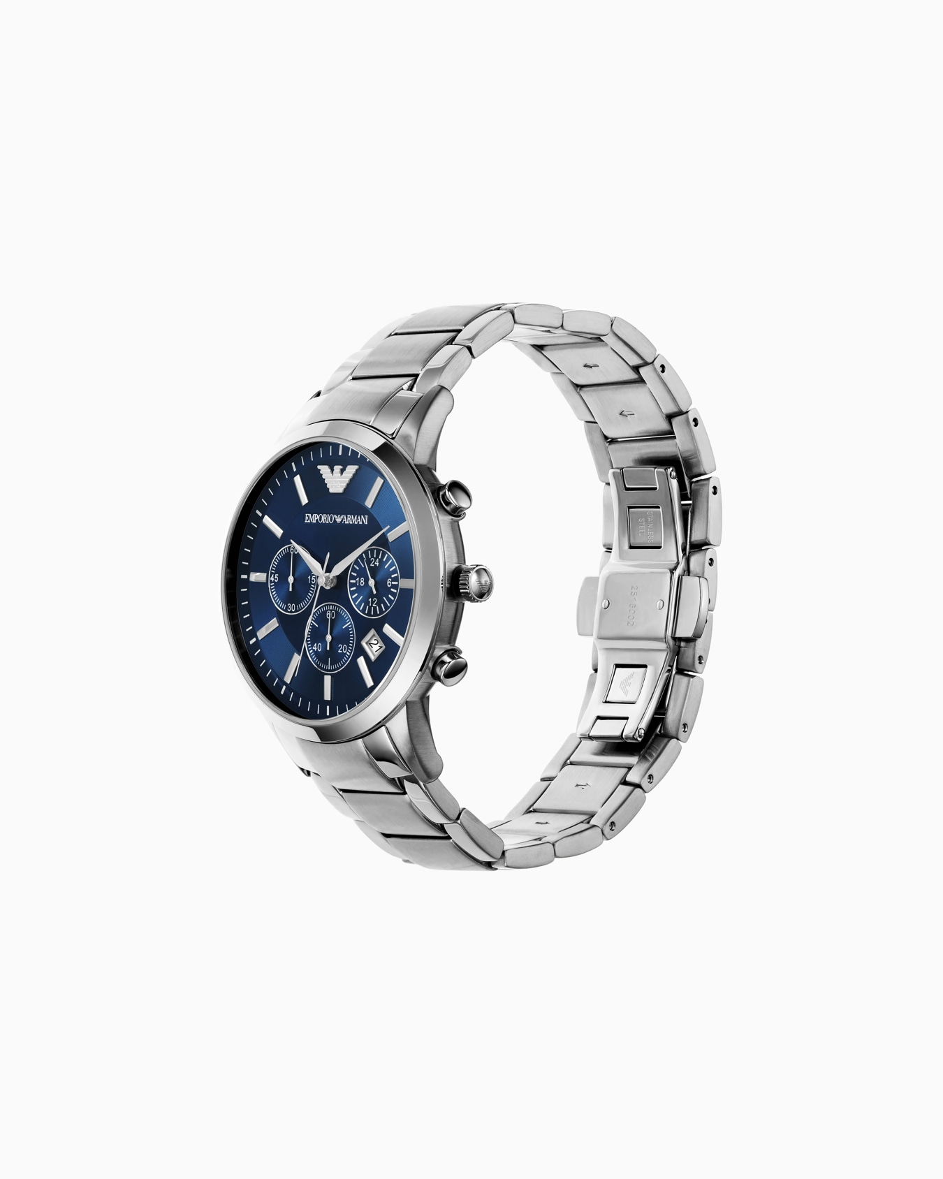 Men's Chronograph Stainless Steel Watch Slide 2