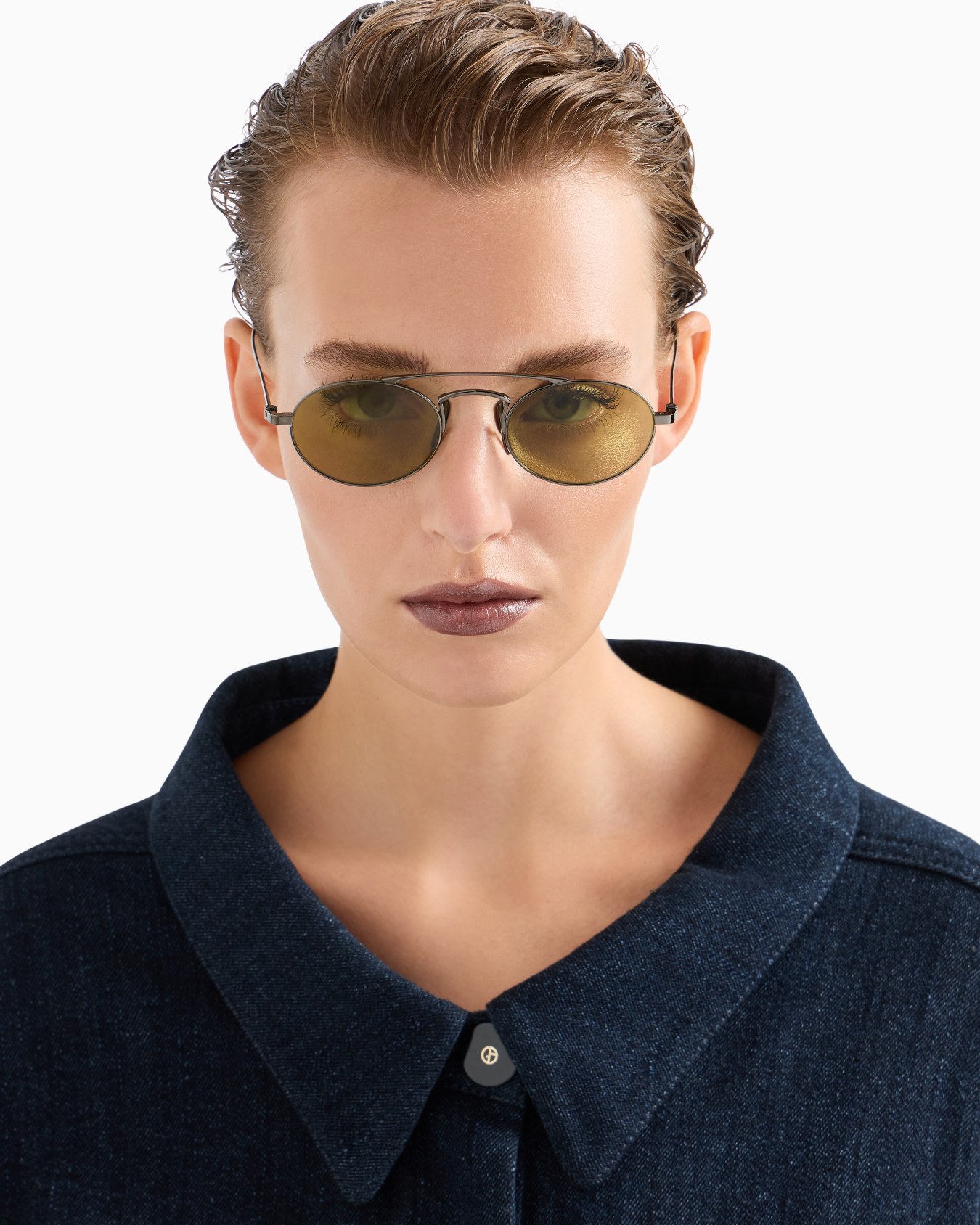 Lunettes de soleil ovales modèle homme Diapositive 6