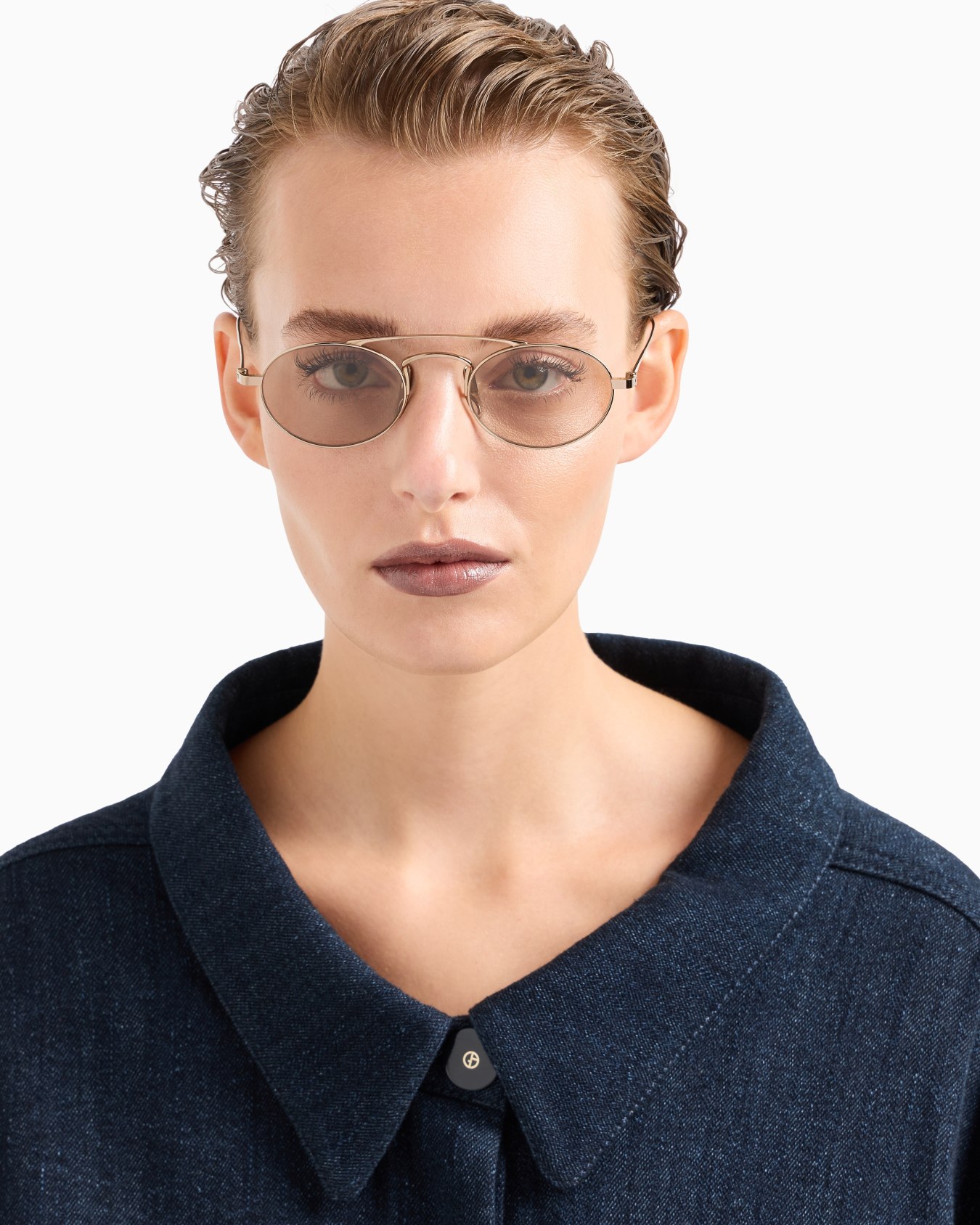 Lunettes de soleil ovales modèle homme Diapositive 6
