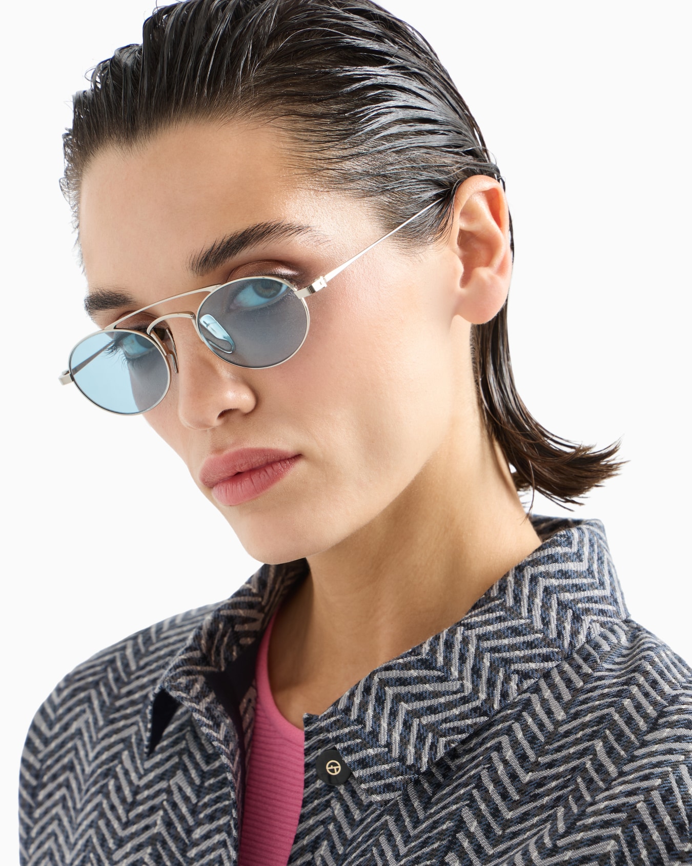Lunettes de soleil ovales modèle homme Diapositive 5