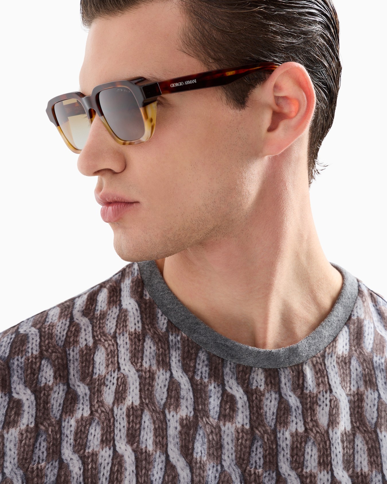 Men’s rectangular sunglasses スライドする 1