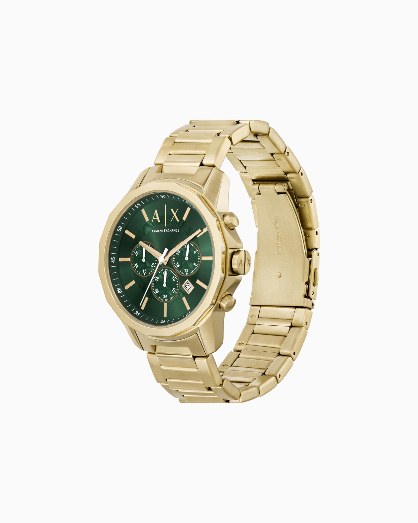 Gold-colored steel watch Slide 1