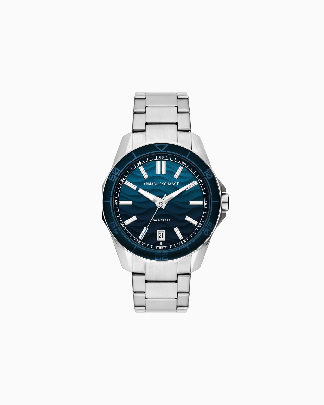 Watch with three-hand steel movement Slide 0