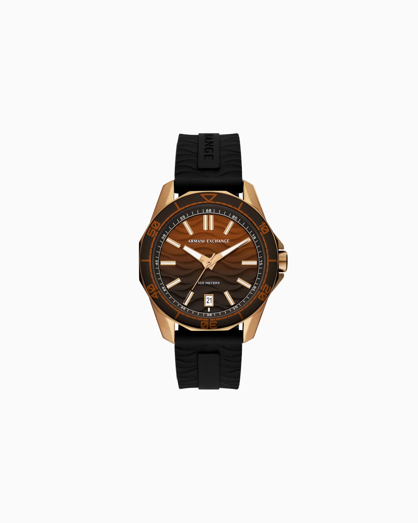 Three-hand movement watch with date display Slide 0