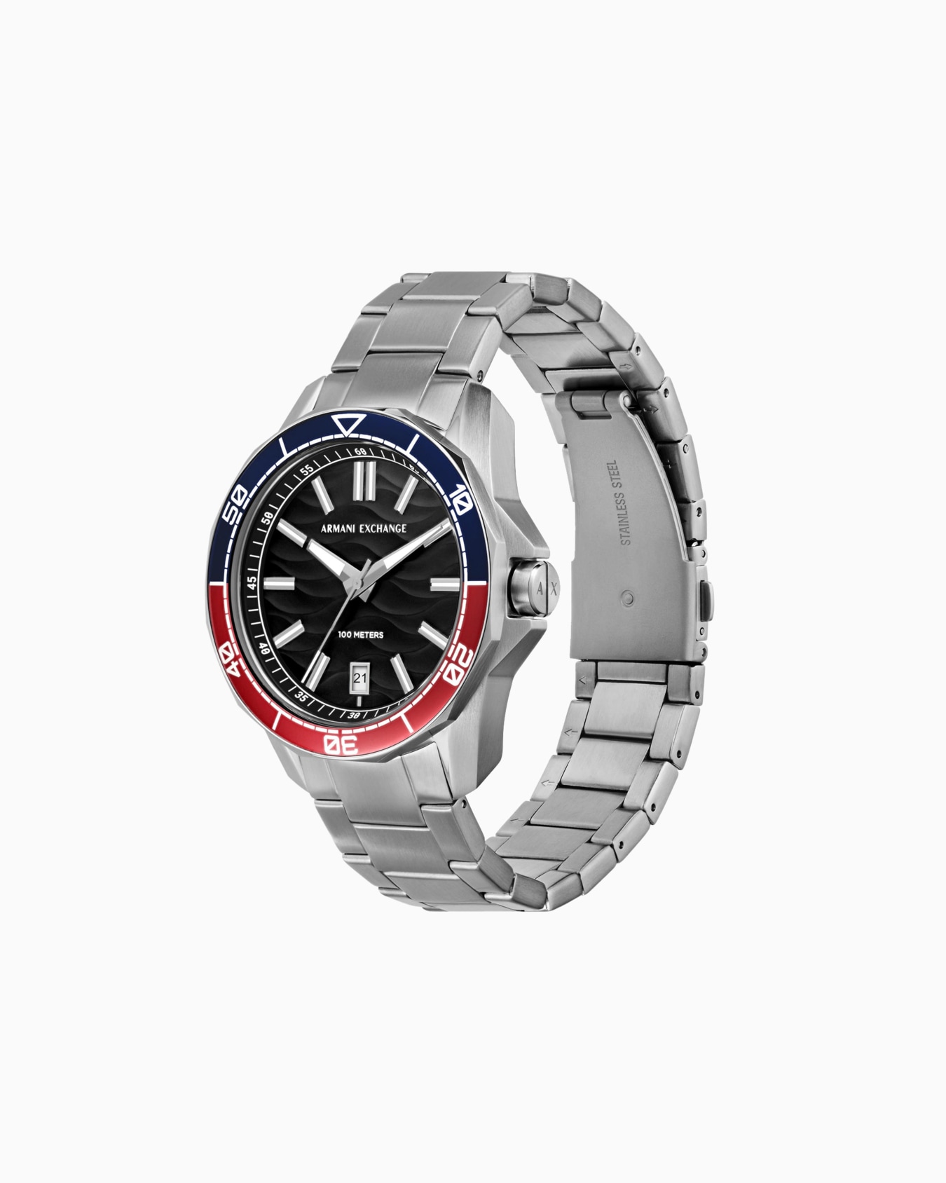 Reloj con movimiento de tres manecillas y indicador de fecha. Diapositiva 1