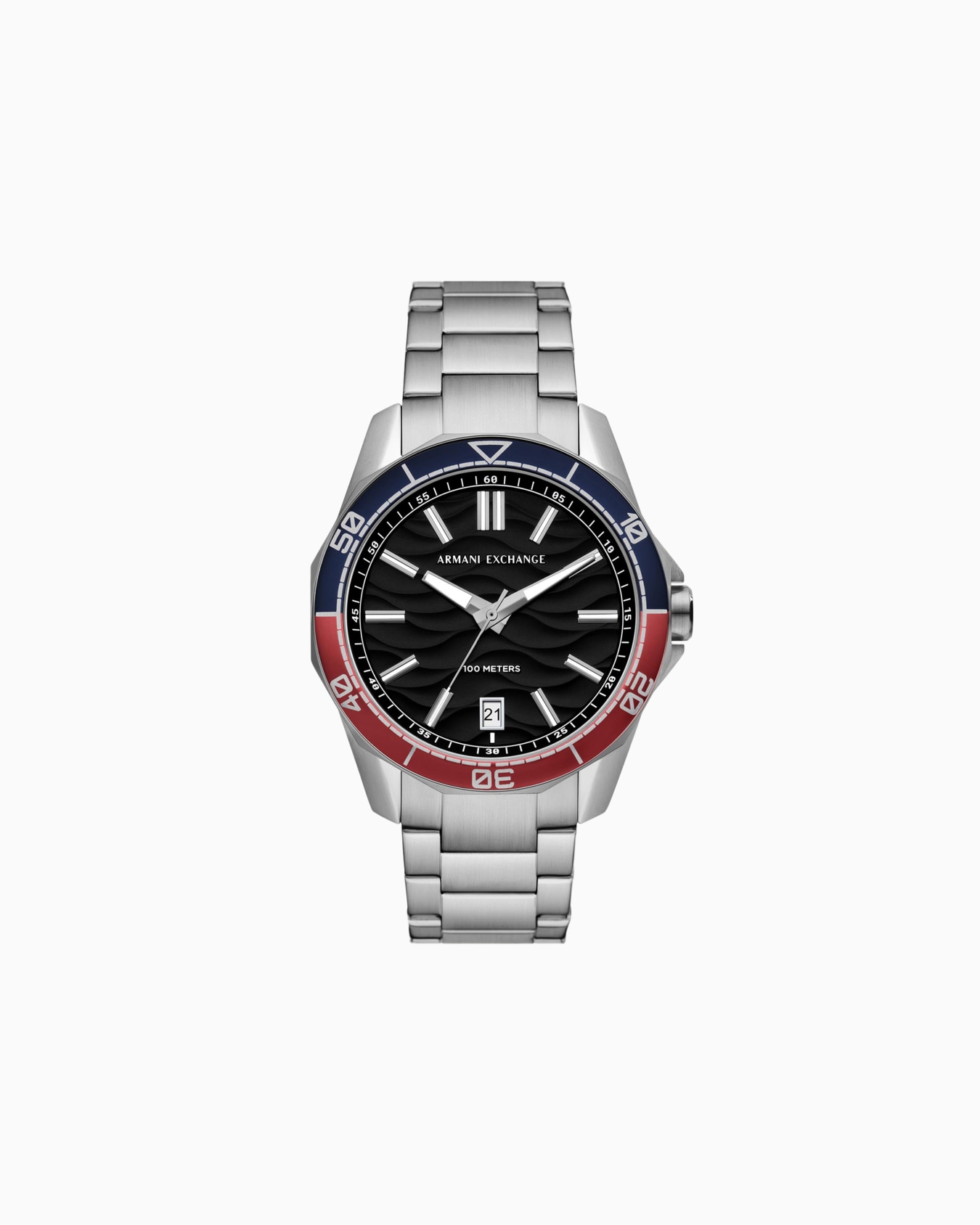 Reloj con movimiento de tres manecillas y indicador de fecha. Diapositiva 0
