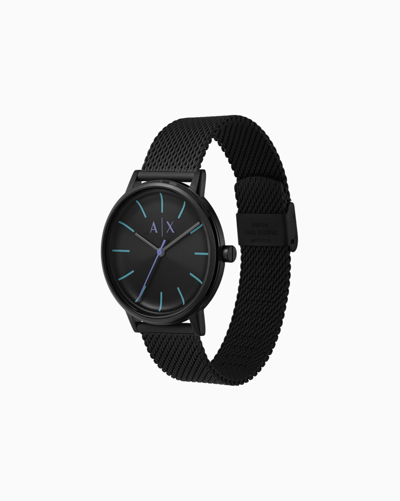 Reloj con correa de acero Diapositiva 1