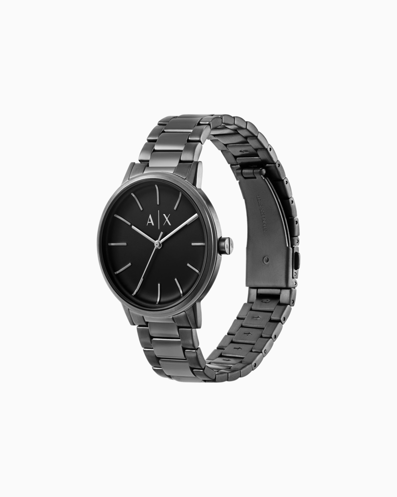 Watch with steel strap Slide 1