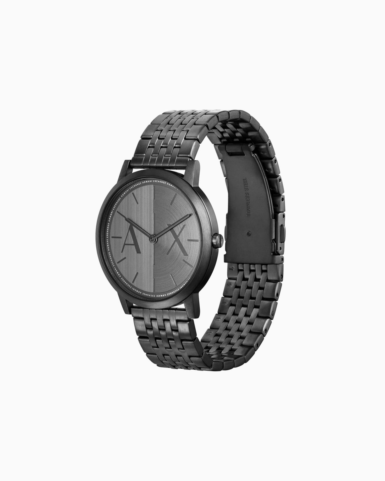 Orologio a due sfere con cinturino in acciaio Slide 1
