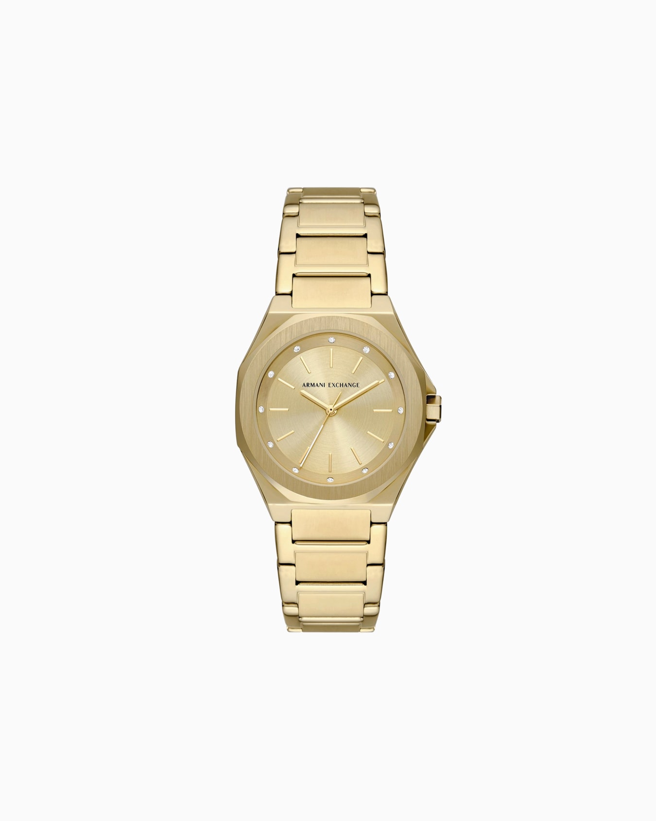 Reloj de tres agujas con correa de acero. Diapositiva 0