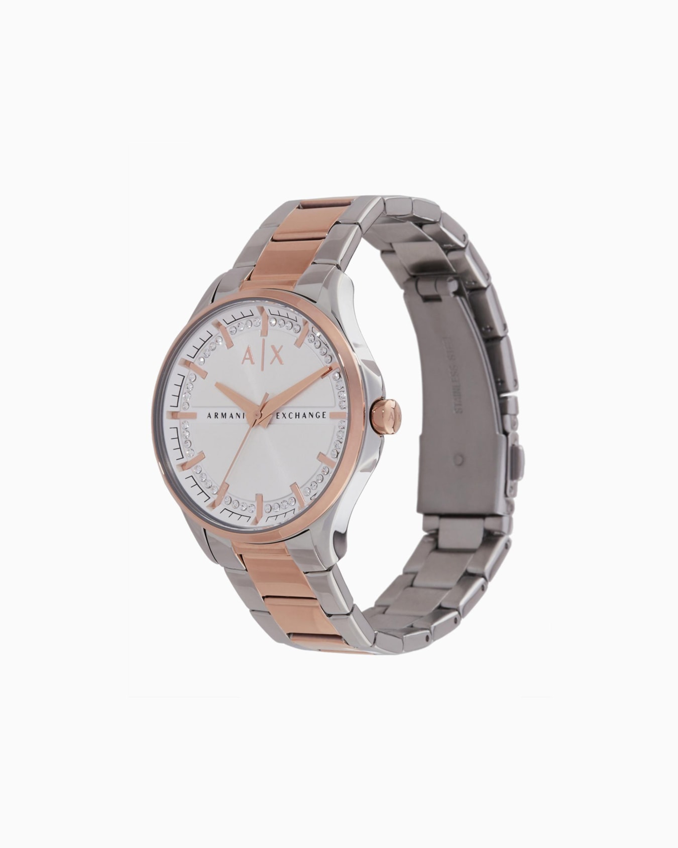 Three-Hand Date Gunmetal Stainless Steel Watch Slide 1