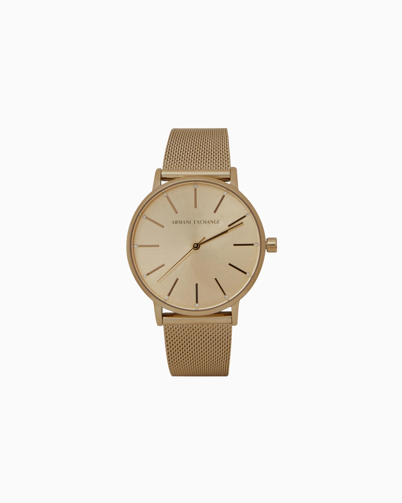 Montre à trois aiguilles en acier inoxydable doré Diapositive 0