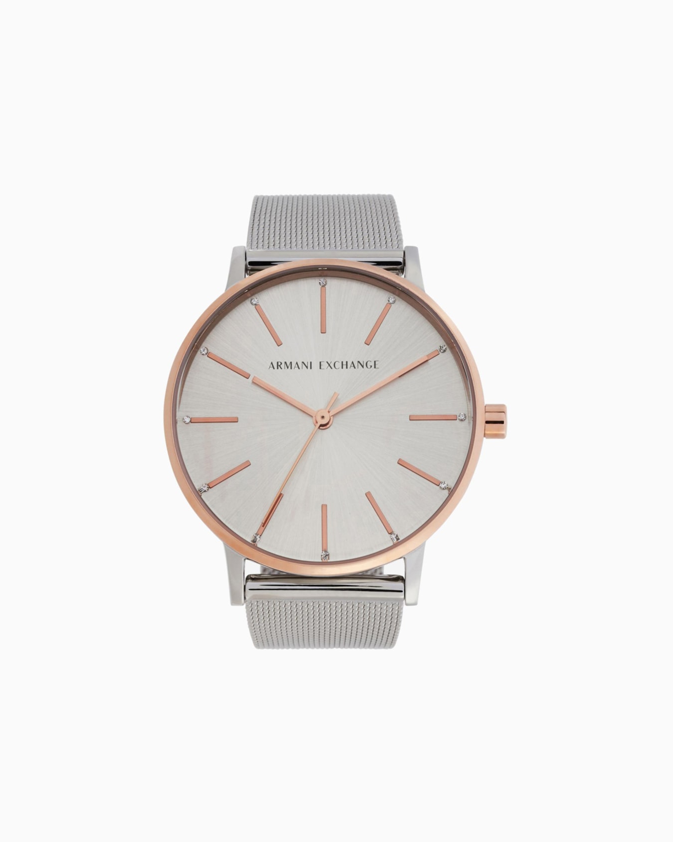  Two-Hand Stainless Steel Watch Slide 0