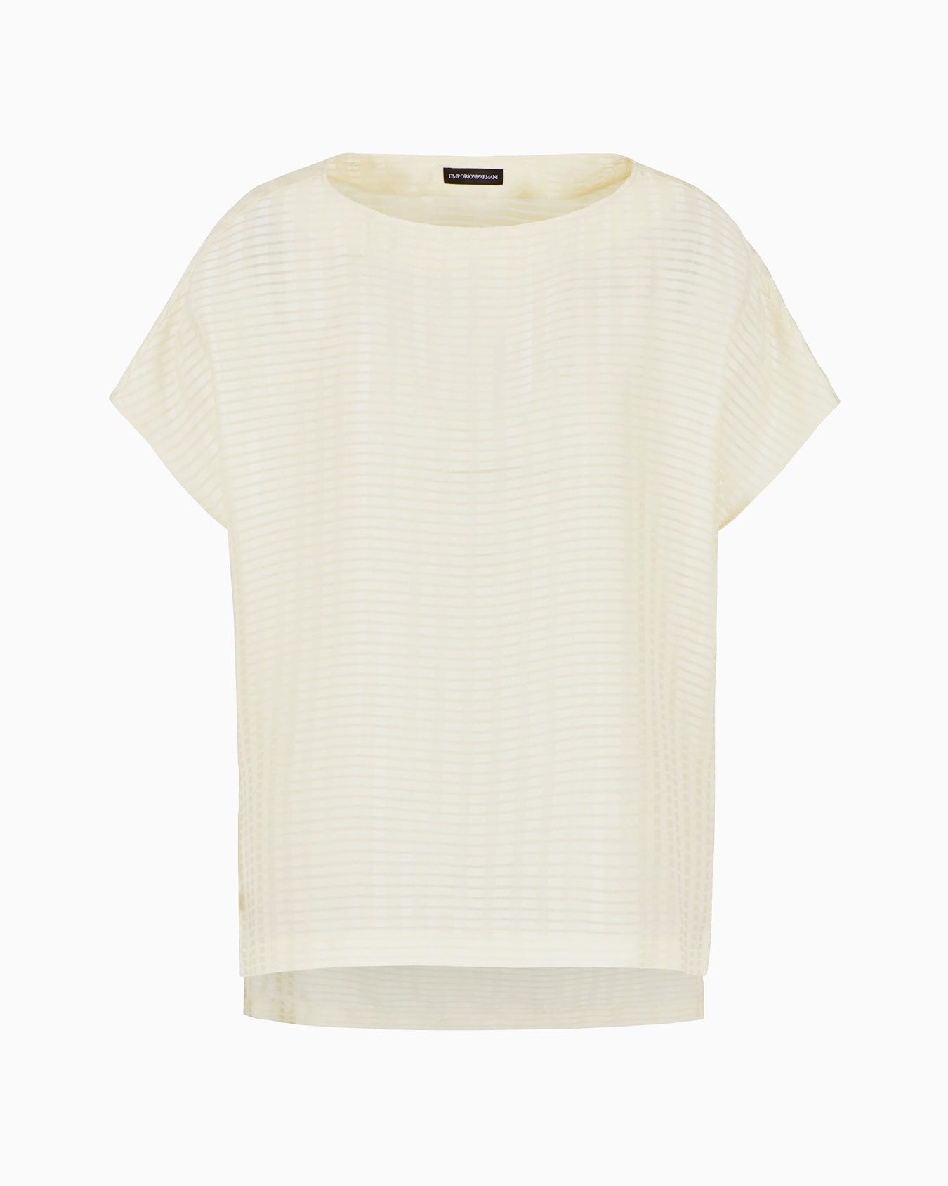 All-over rectangle-motif top with side slits Slide 0