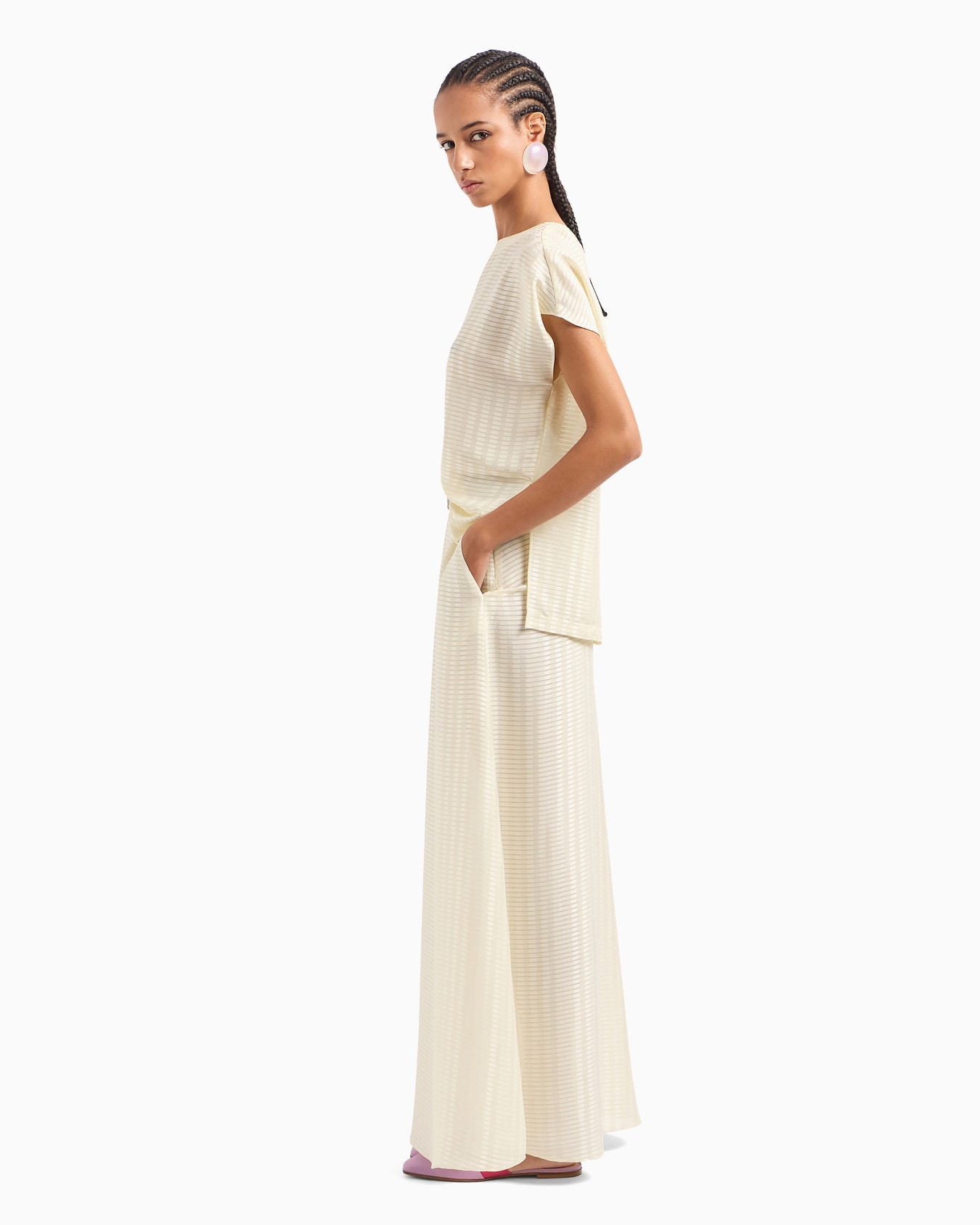 Long skirt with all-over rectangle design Slide 3