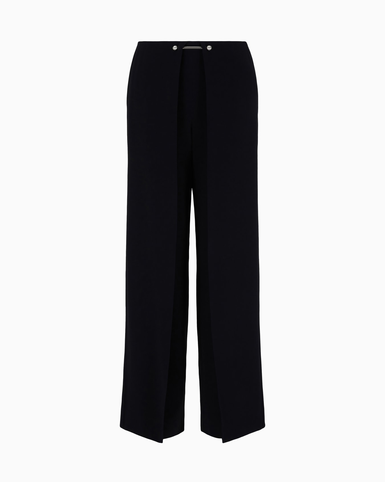 Envers satin trousers with a piercing-style closure Slide 0