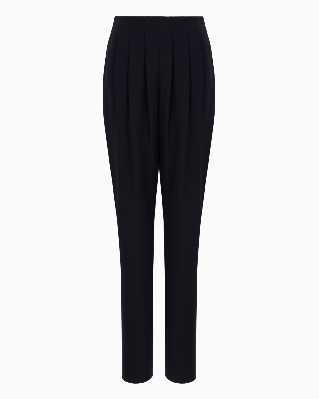 Darted, high-waisted trousers in techno cady Diapositiva 0