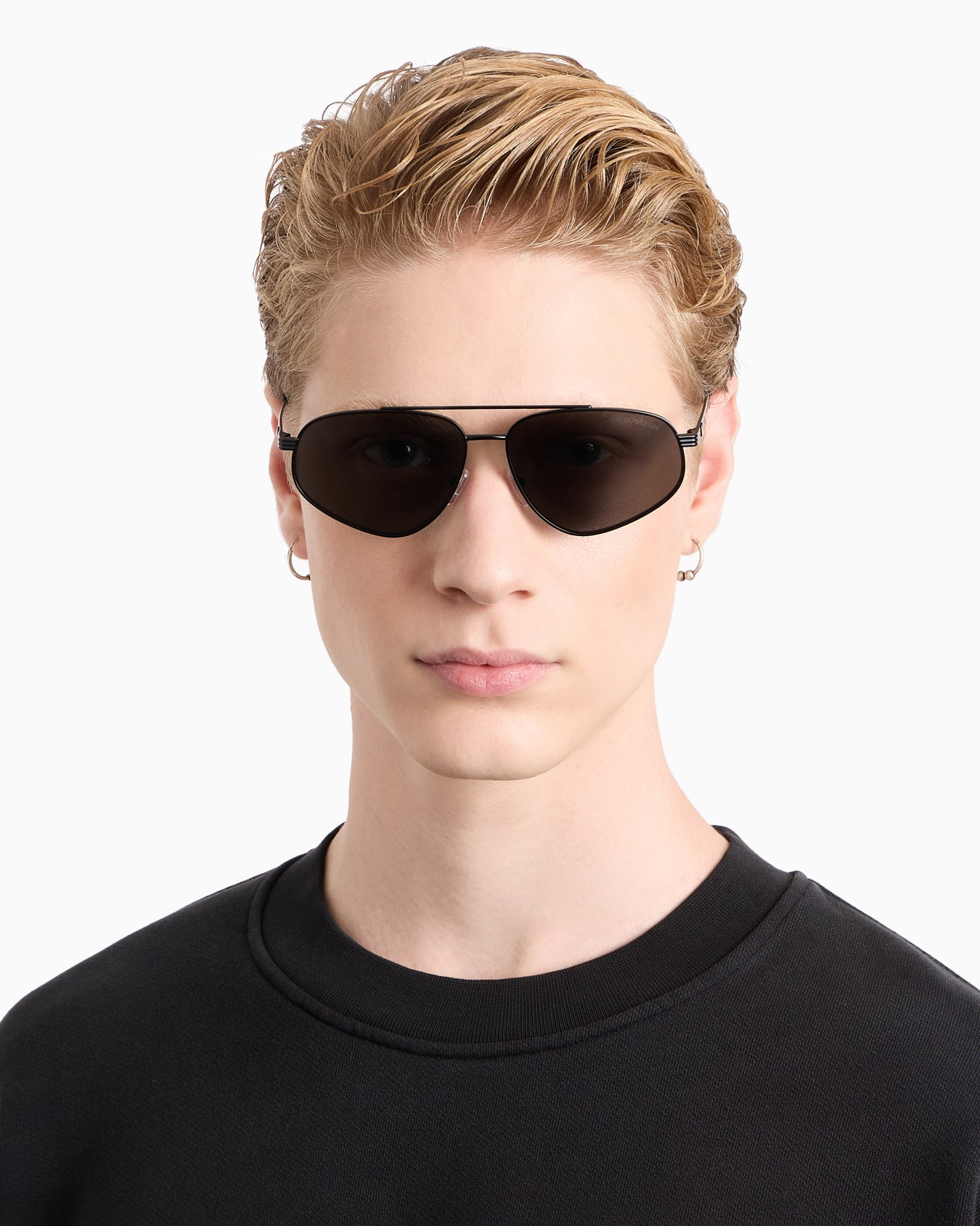 Lunettes de soleil pour homme forme aviateur Diapositive 1