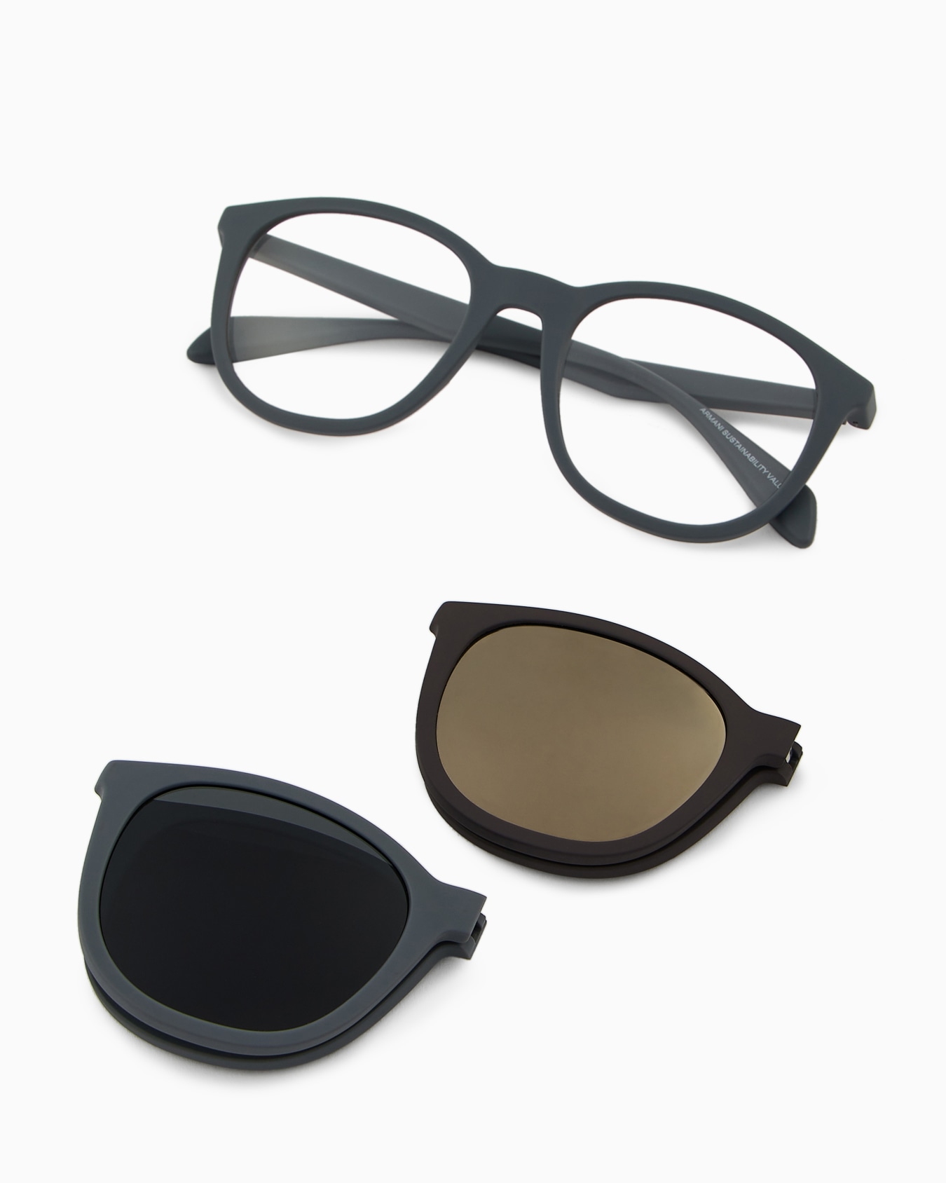 Gafas de sol para hombre de forma pantos con lentes intercambiables Diapositiva 1