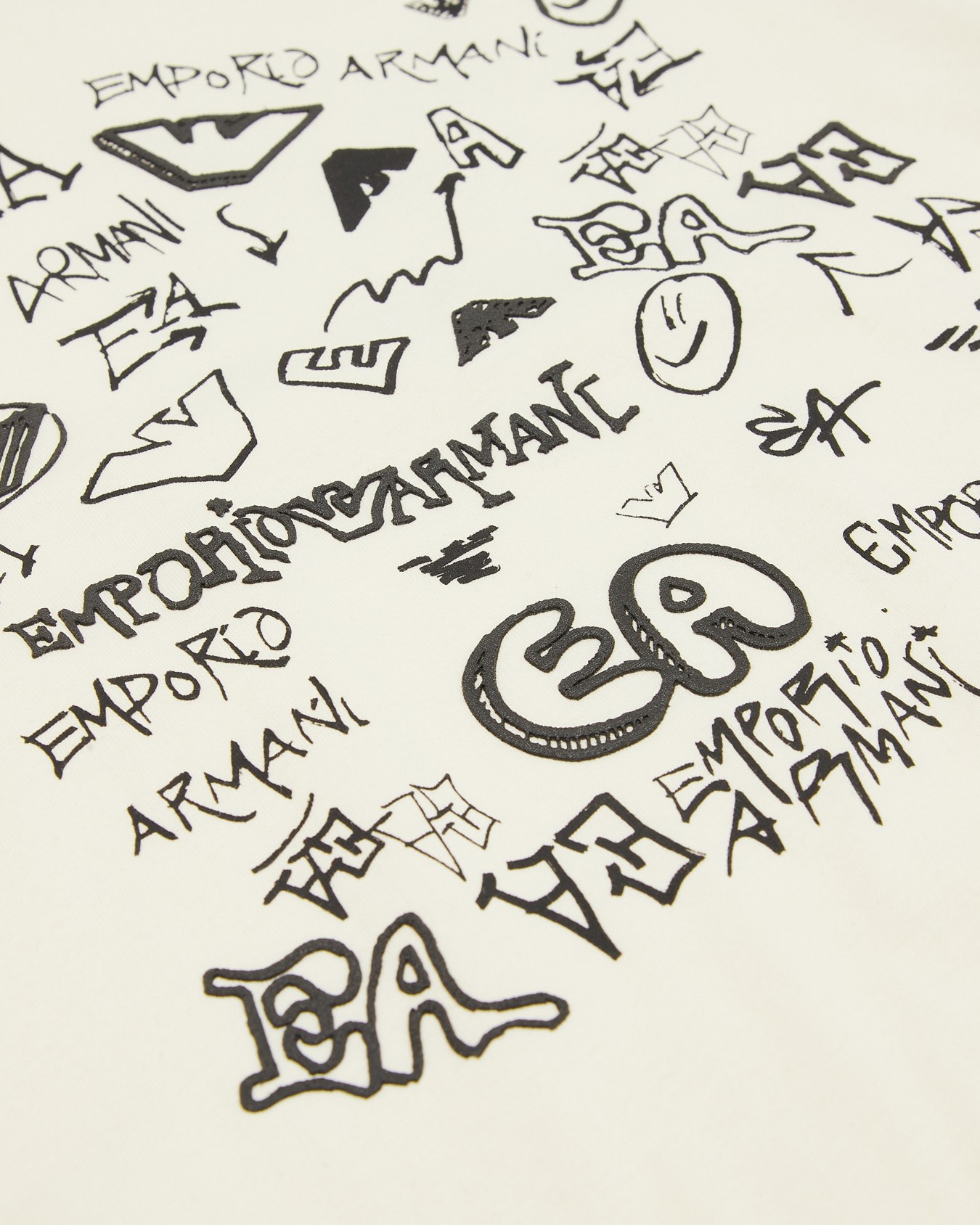 T-shirt en jersey à logo imprimé graffiti EA Crew ASV Diapositive 1