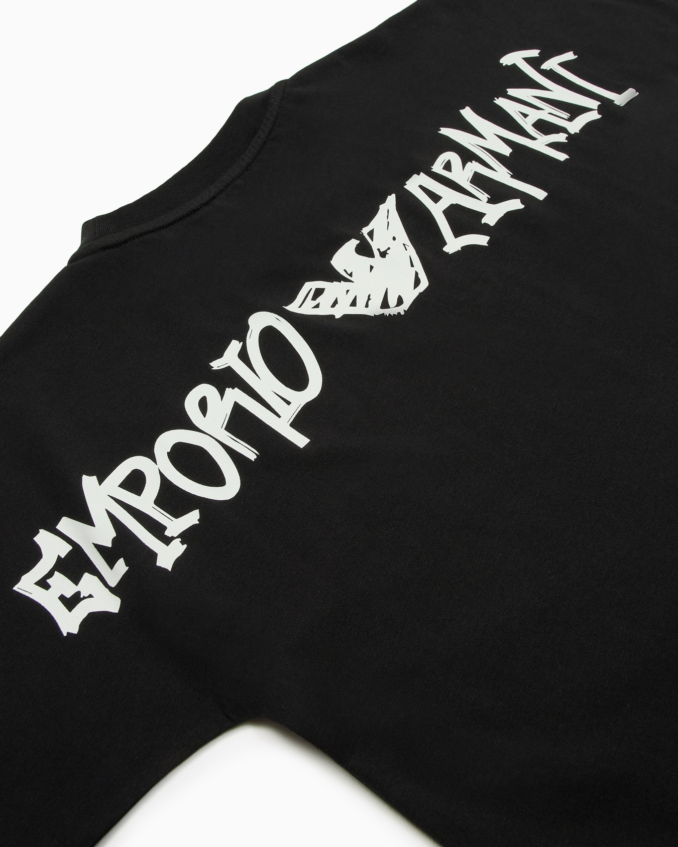 ASV EA Crew comfort-fit jersey T-shirt with eagle and oversized logo on the back Slide 1