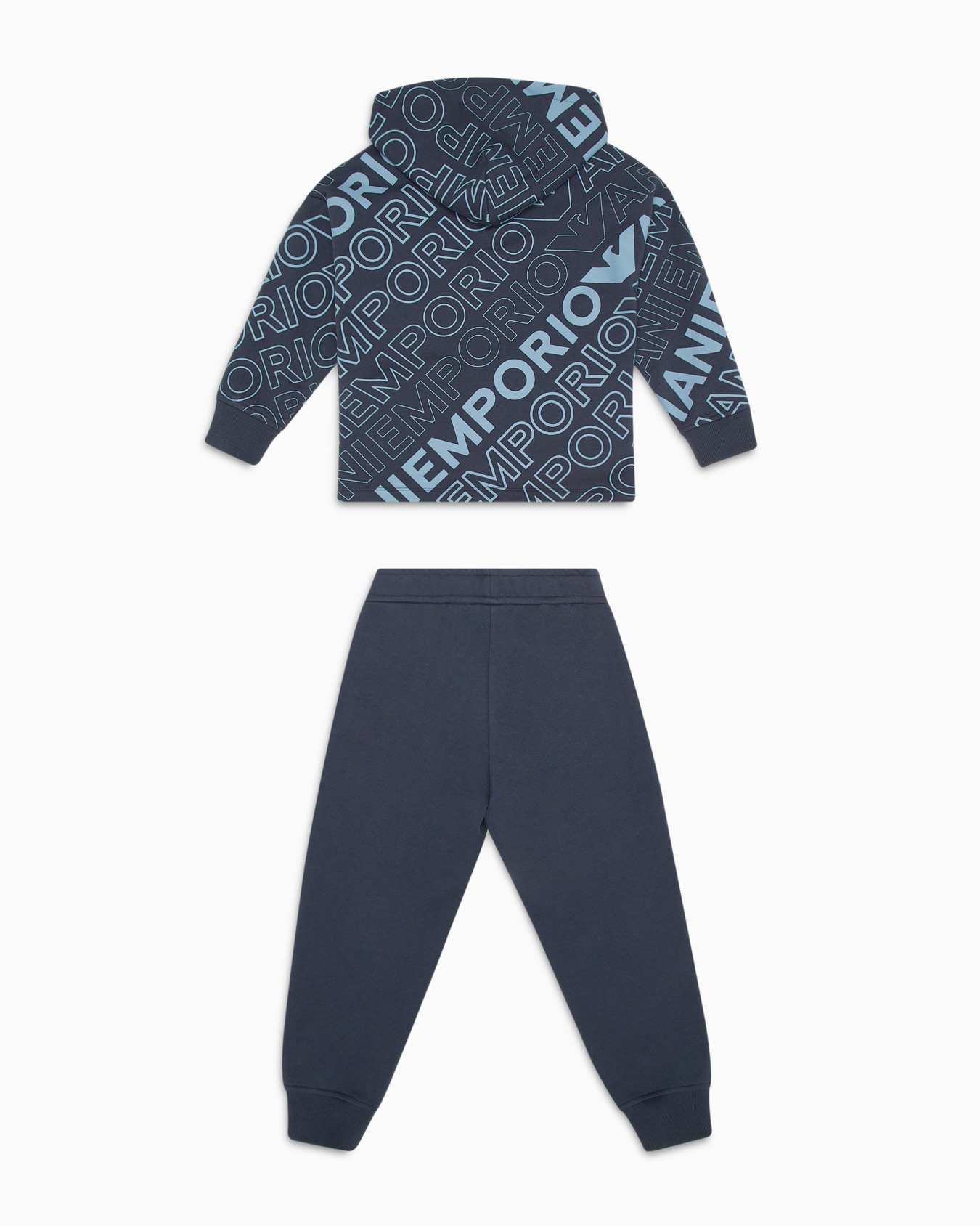 EA Crew tracksuit with hooded, zip-up jersey sweatshirt with all-over logo print Slide 2