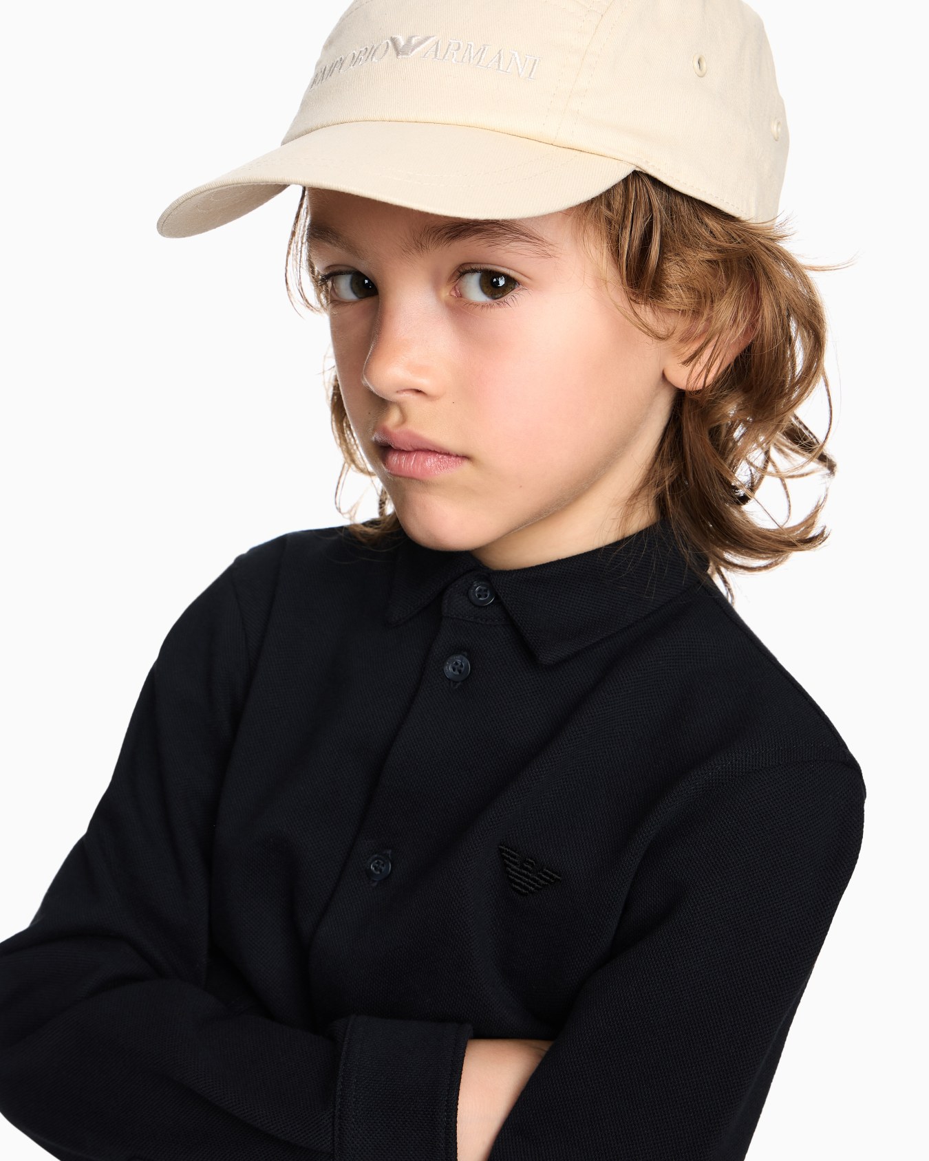 Chemise en piqué avec broderie aigle Diapositive 4
